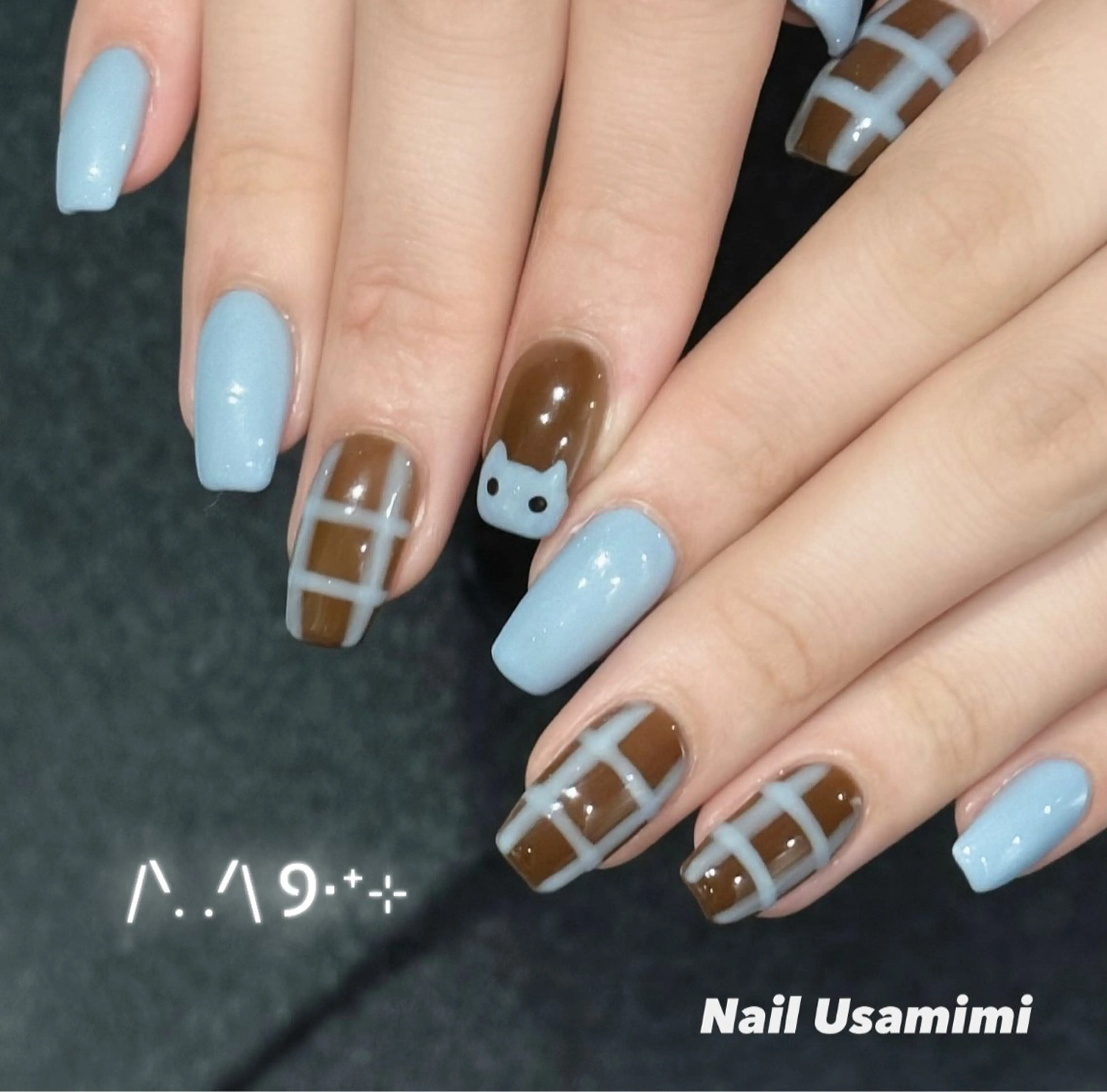 ネイル 韓国ネイル ハンドネイル 本町NailUsaM imi MOMOKAのネイルデザイン