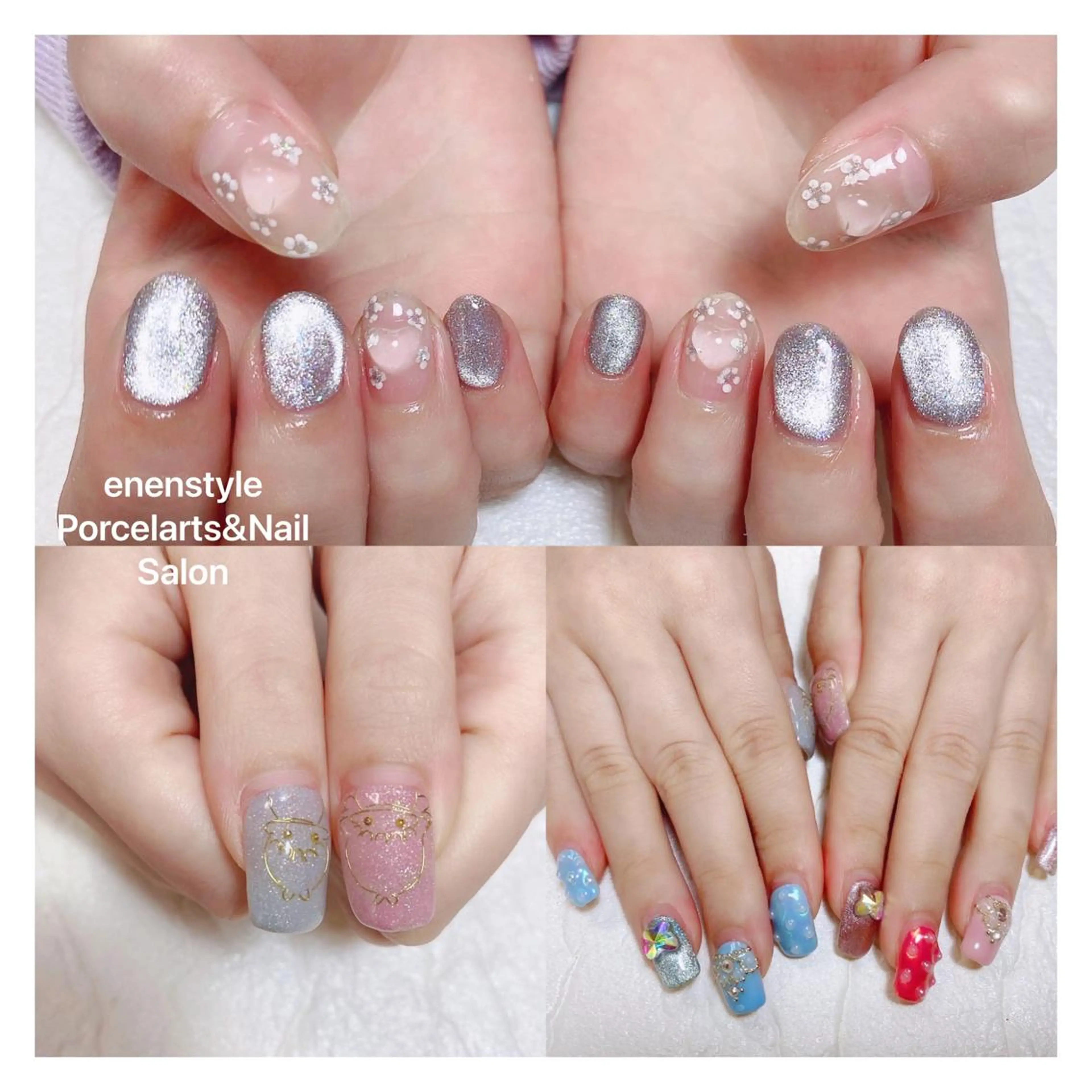 ショート ネイル ハンドネイル 👑enen style👑のネイルデザイン