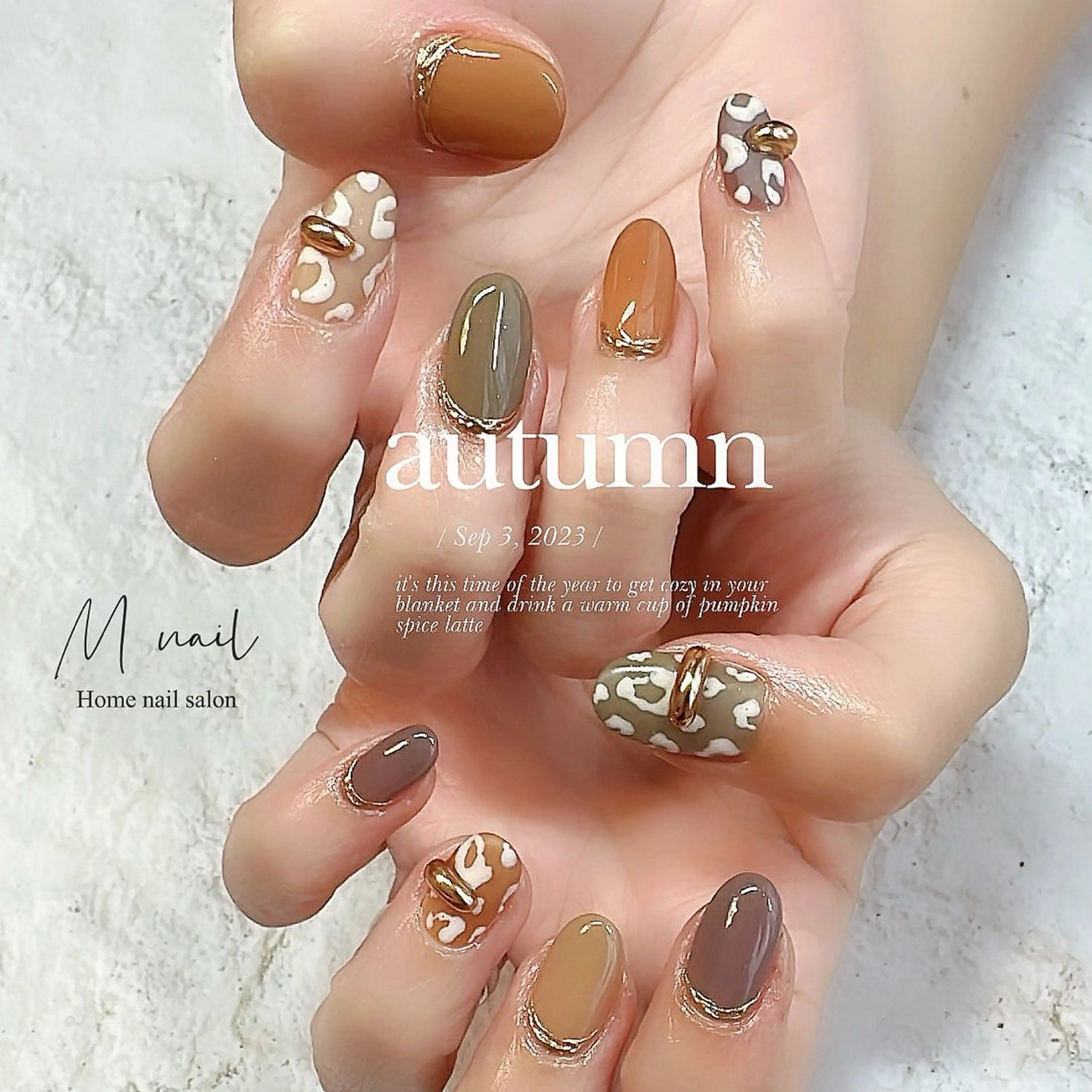 ネイル アニマル柄 Home salon M nailのネイルデザイン