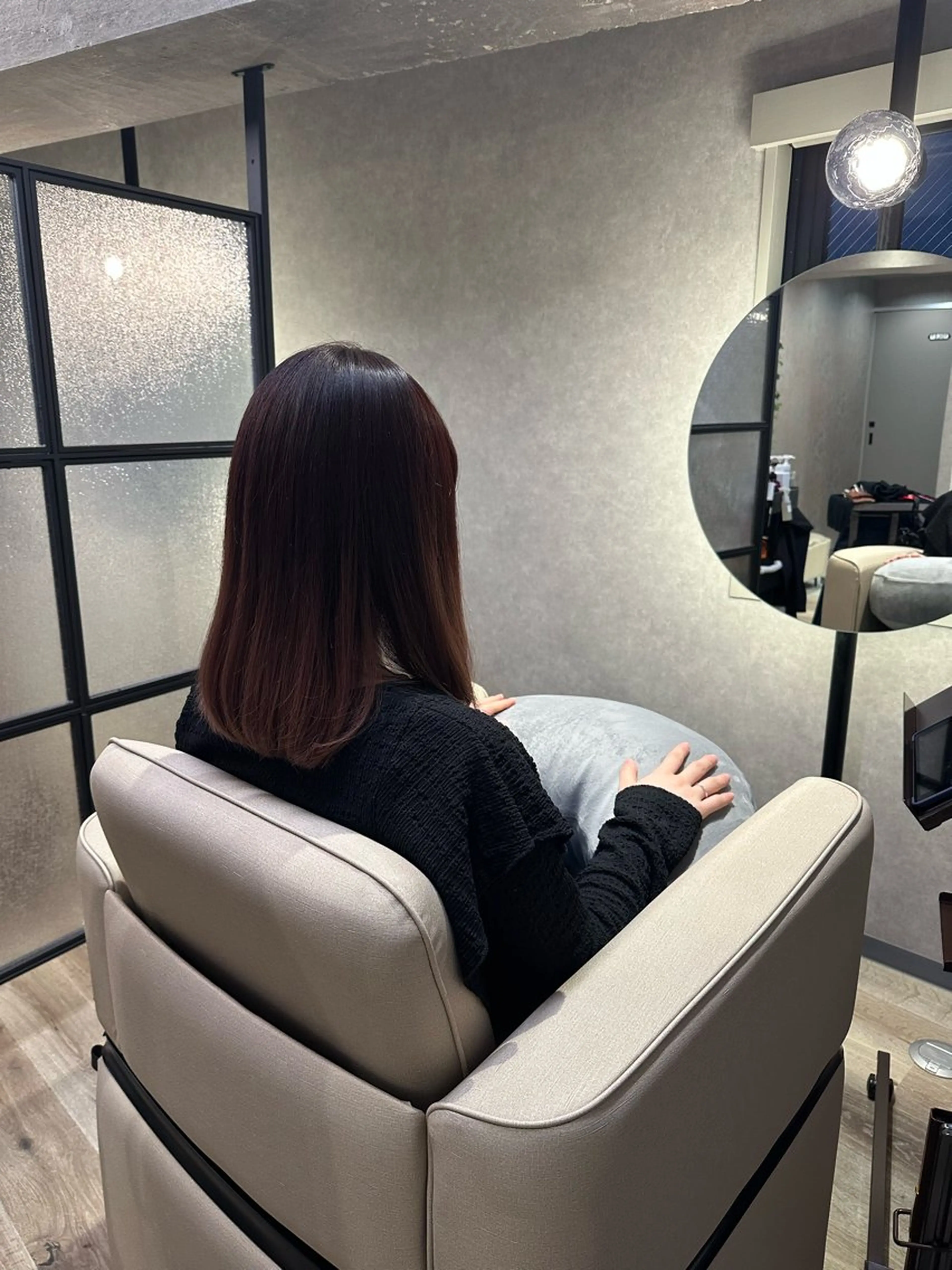 セミロング 髪質改善 縮毛矯正 上木 教司のヘアスタイル