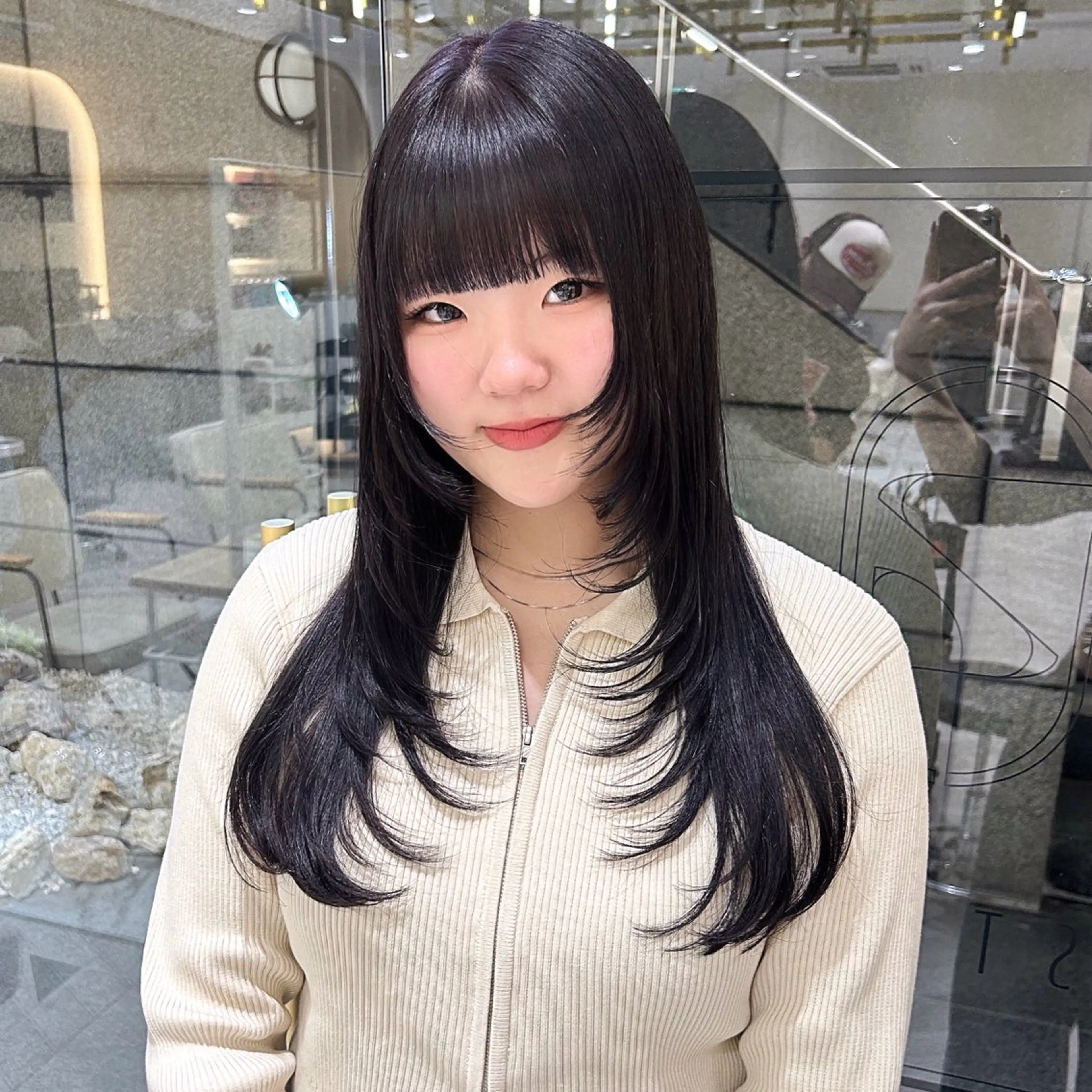 ロング カラー カット ヘアカラー トリートメント 🇰🇷韓国スタイル /束間まつげ🎀ミキのヘアスタイル