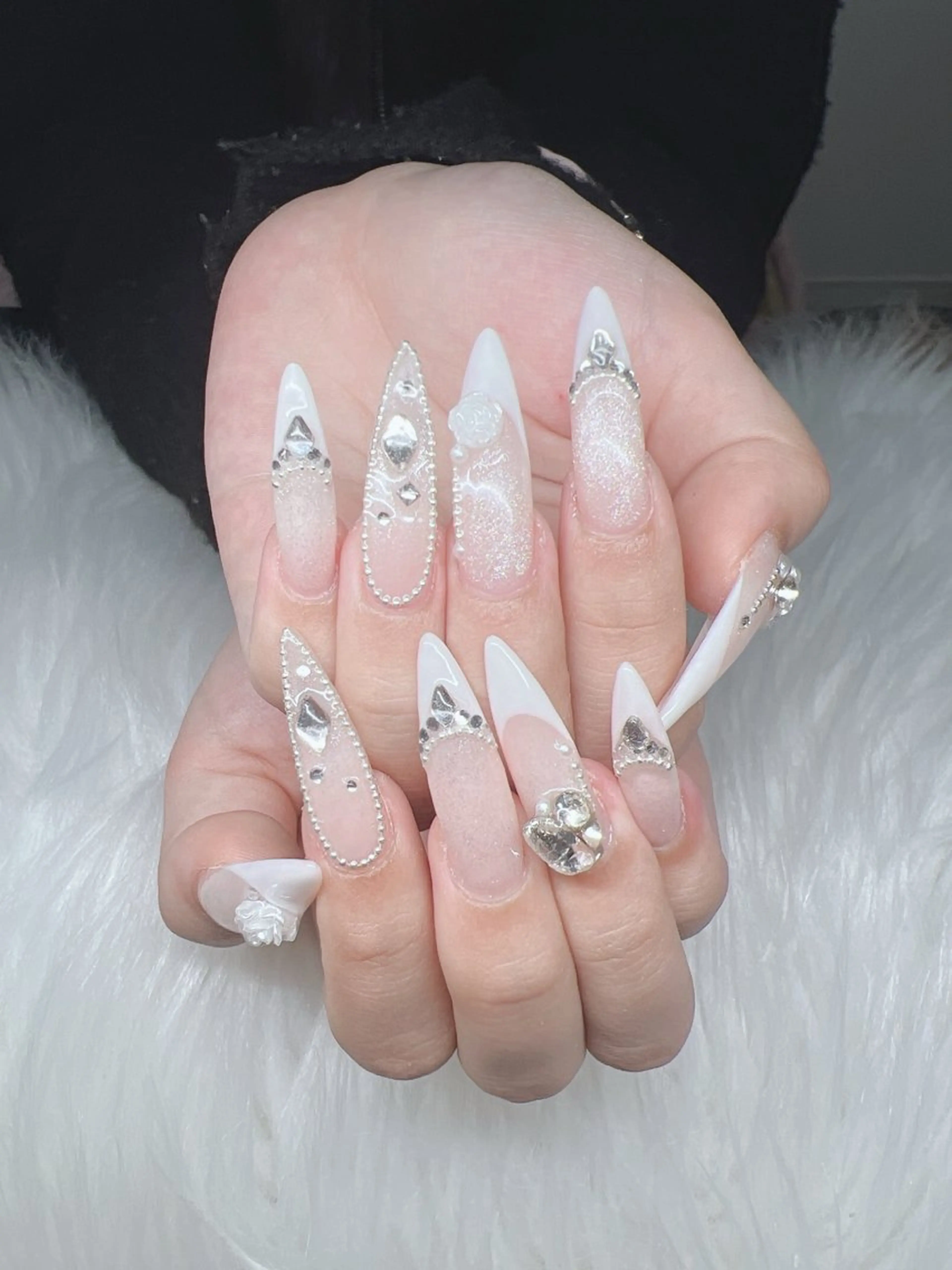 ネイル ハンドネイル Lee Nails チップ長さだし専門店のネイルデザイン