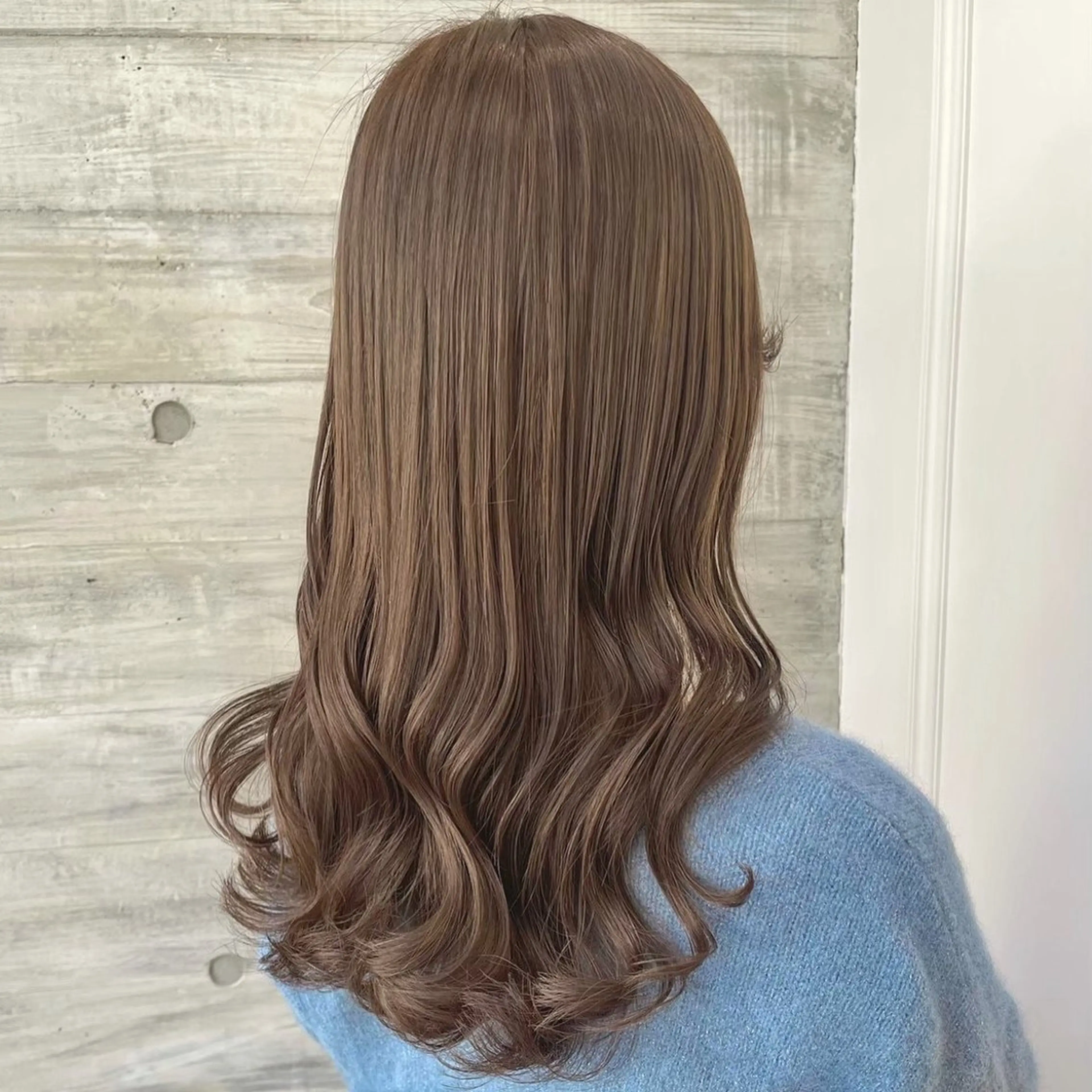 ロング カラー ベージュカラー シアーベージュ ParveMix￤ 出石 菜々🥂のヘアスタイル