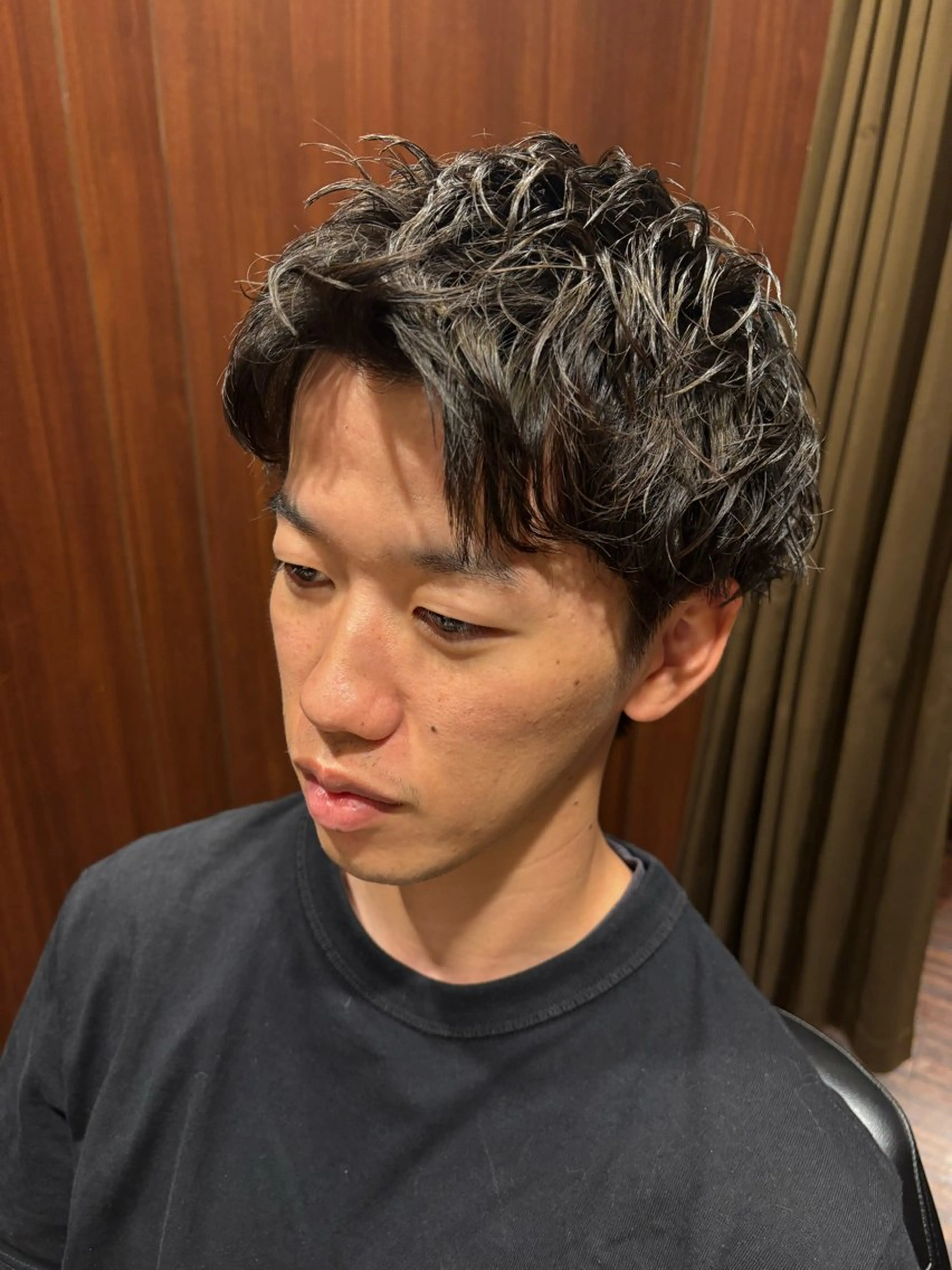 ショート メンズ パーマ 小松 美雄のヘアスタイル