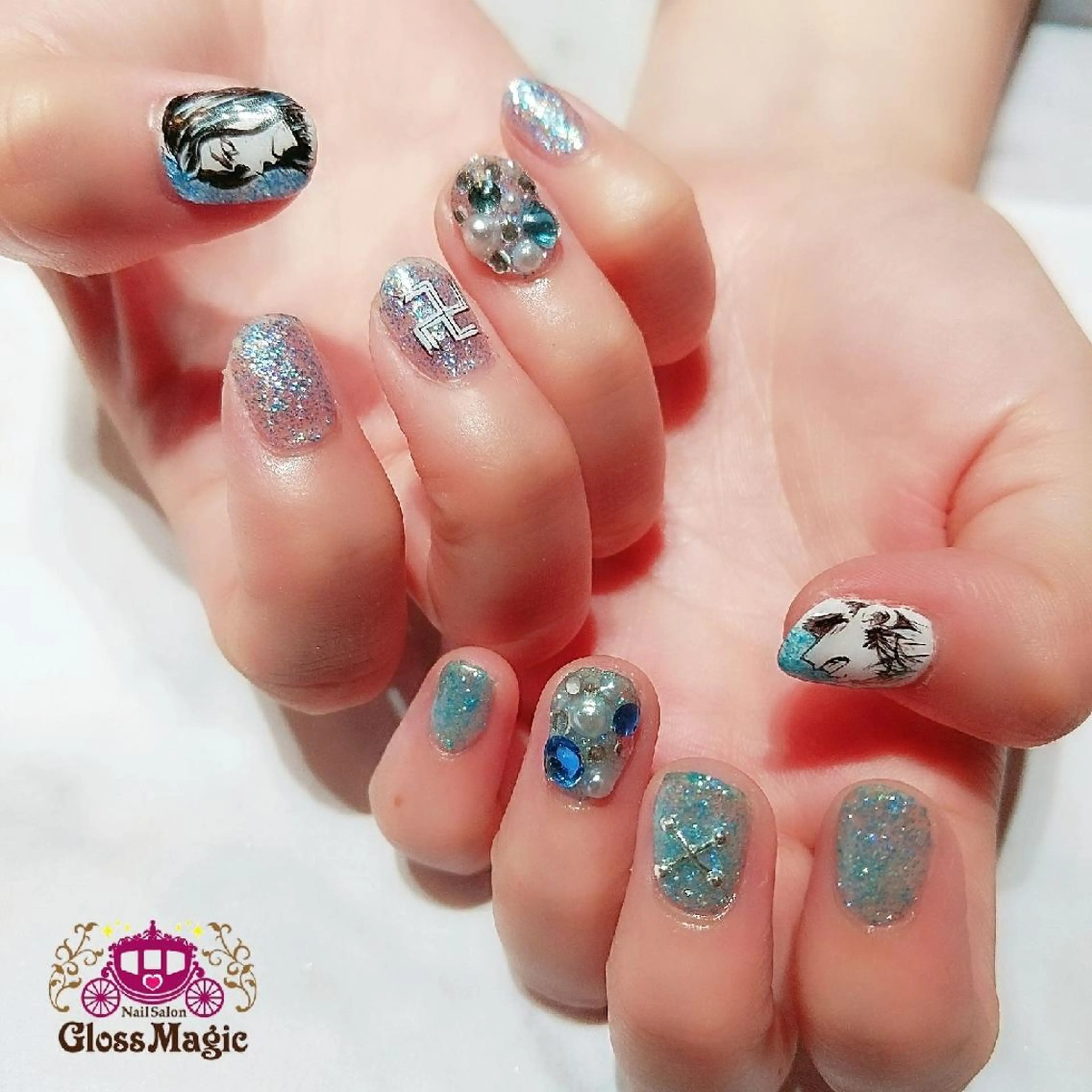 【ハンドジェルネイル】フリーデザイン💎3時間💎オフ込みの写真