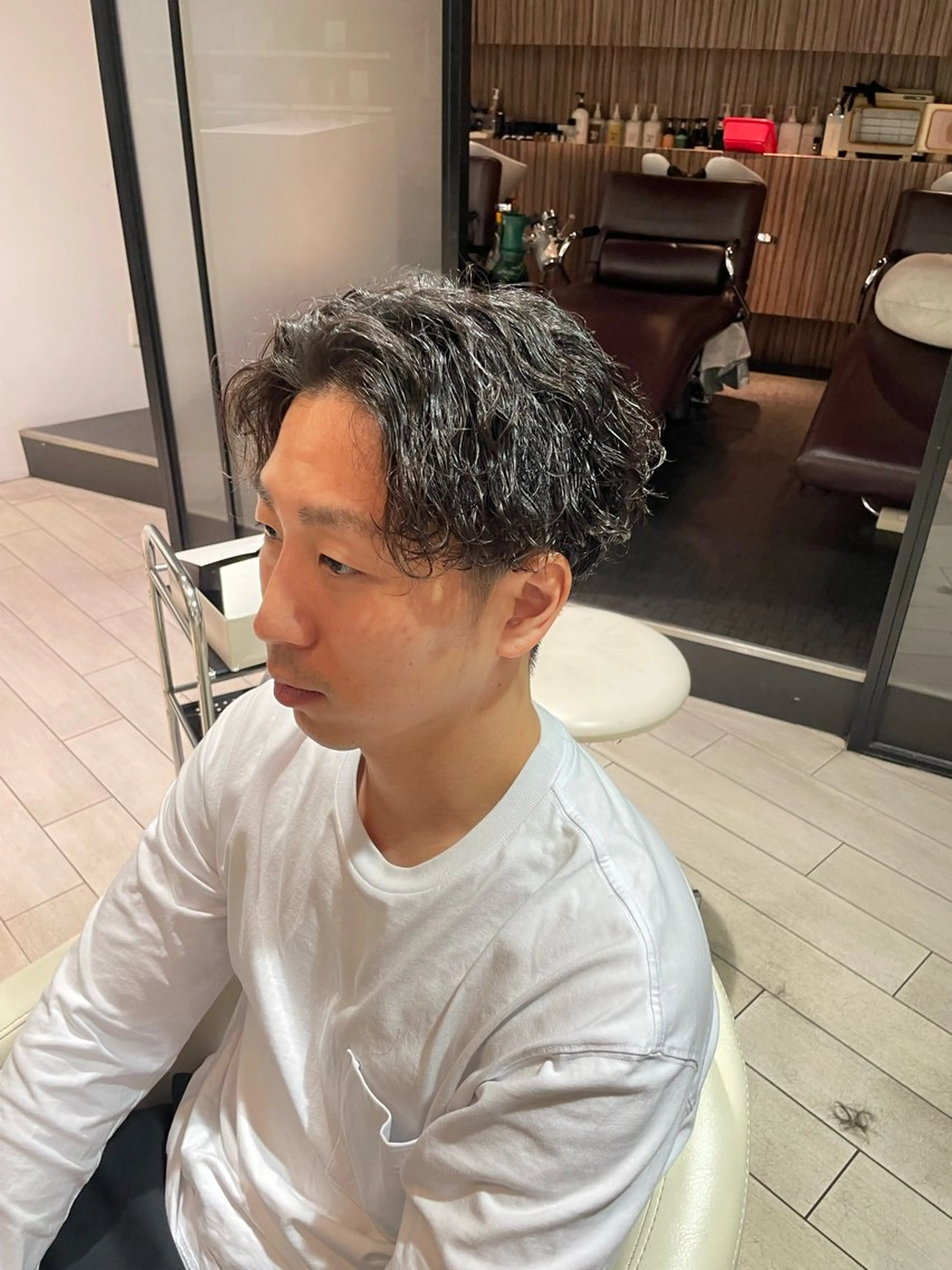 パーマ メンズ 稲毛田 颯人のヘアスタイル