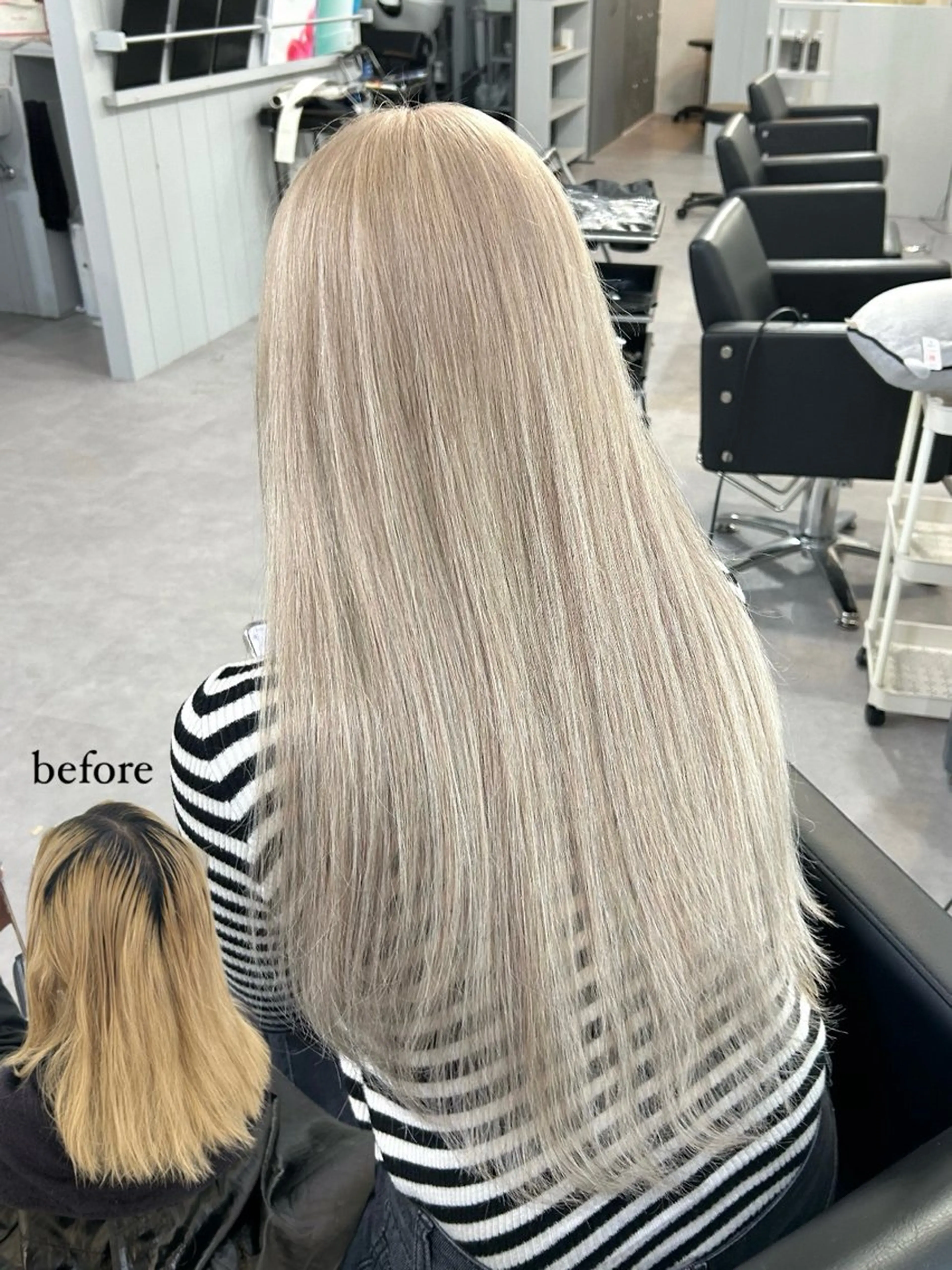 ミディアム カラー ダブルカラー エクステ Cielro/ダブル カラー/西田咲希のヘアスタイル