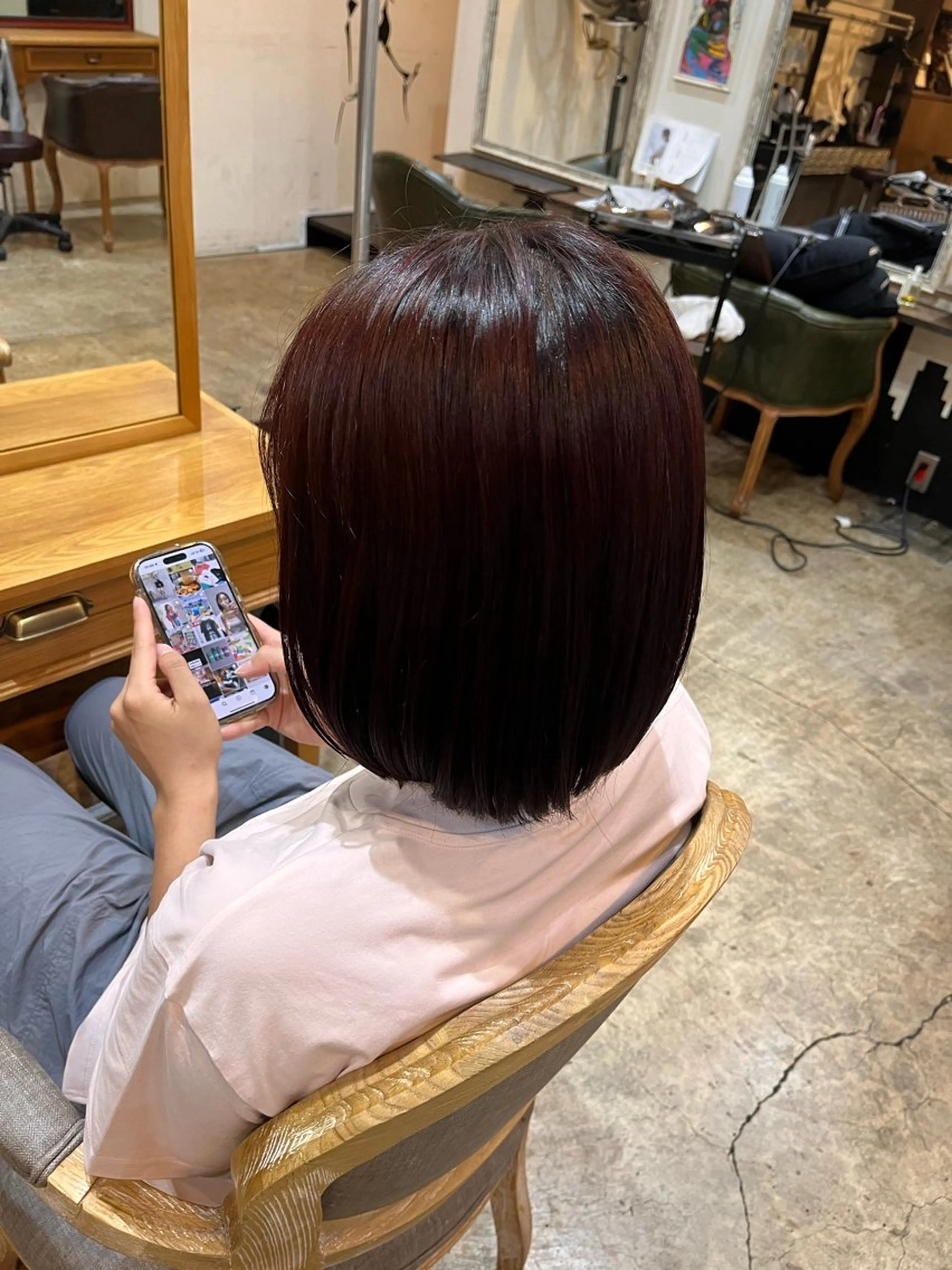 カラー ヘアカラー 松原 樹里のヘアスタイル