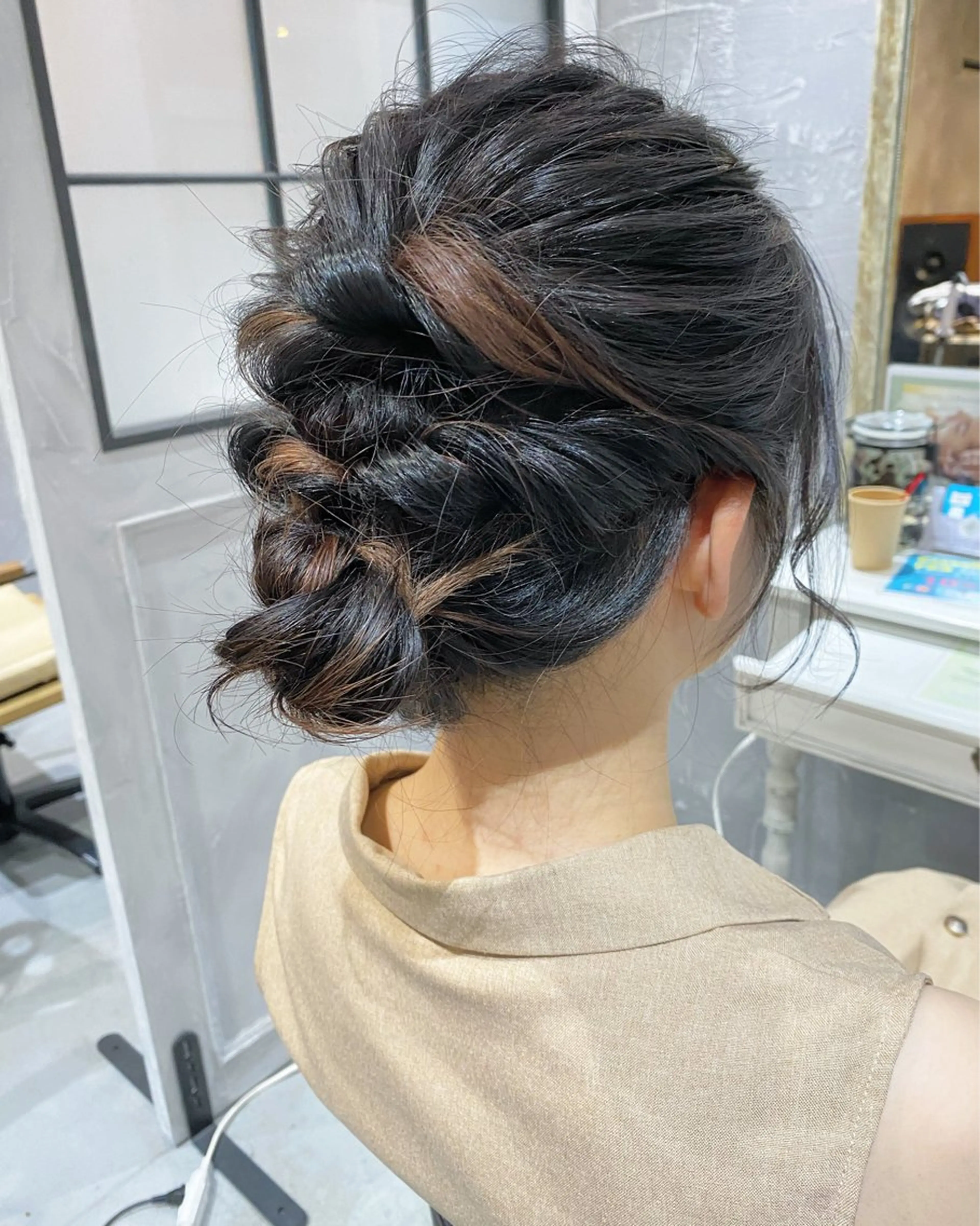 セミロング ヘアアレンジ 石井 大空のヘアスタイル