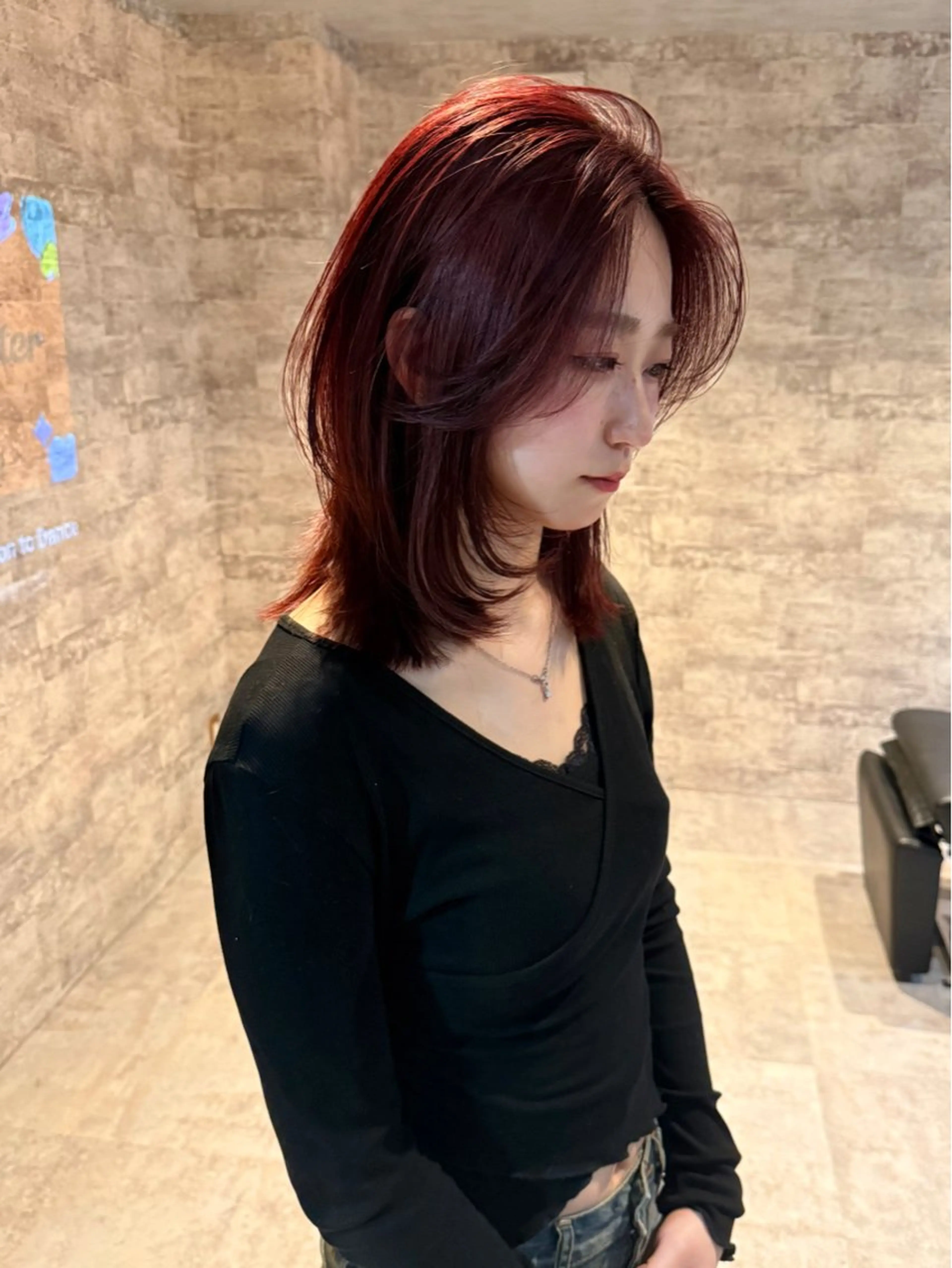 ミディアム カラー カット ヘアカラー トリートメント mai / linoah˚✧のヘアスタイル