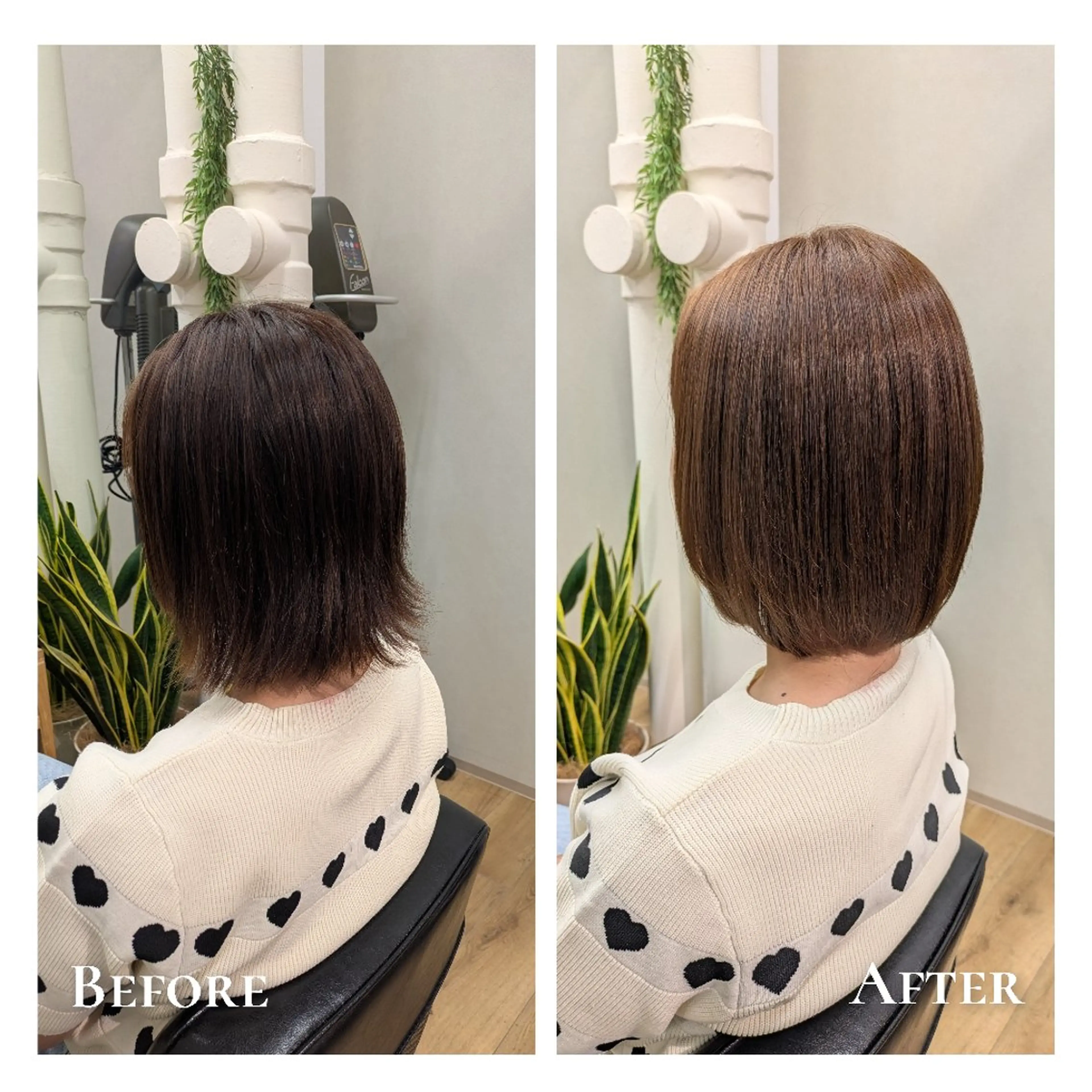 カラー ブラウンカラー 縮毛矯正 ヘアカラー トリートメント 有馬 葵のヘアスタイル