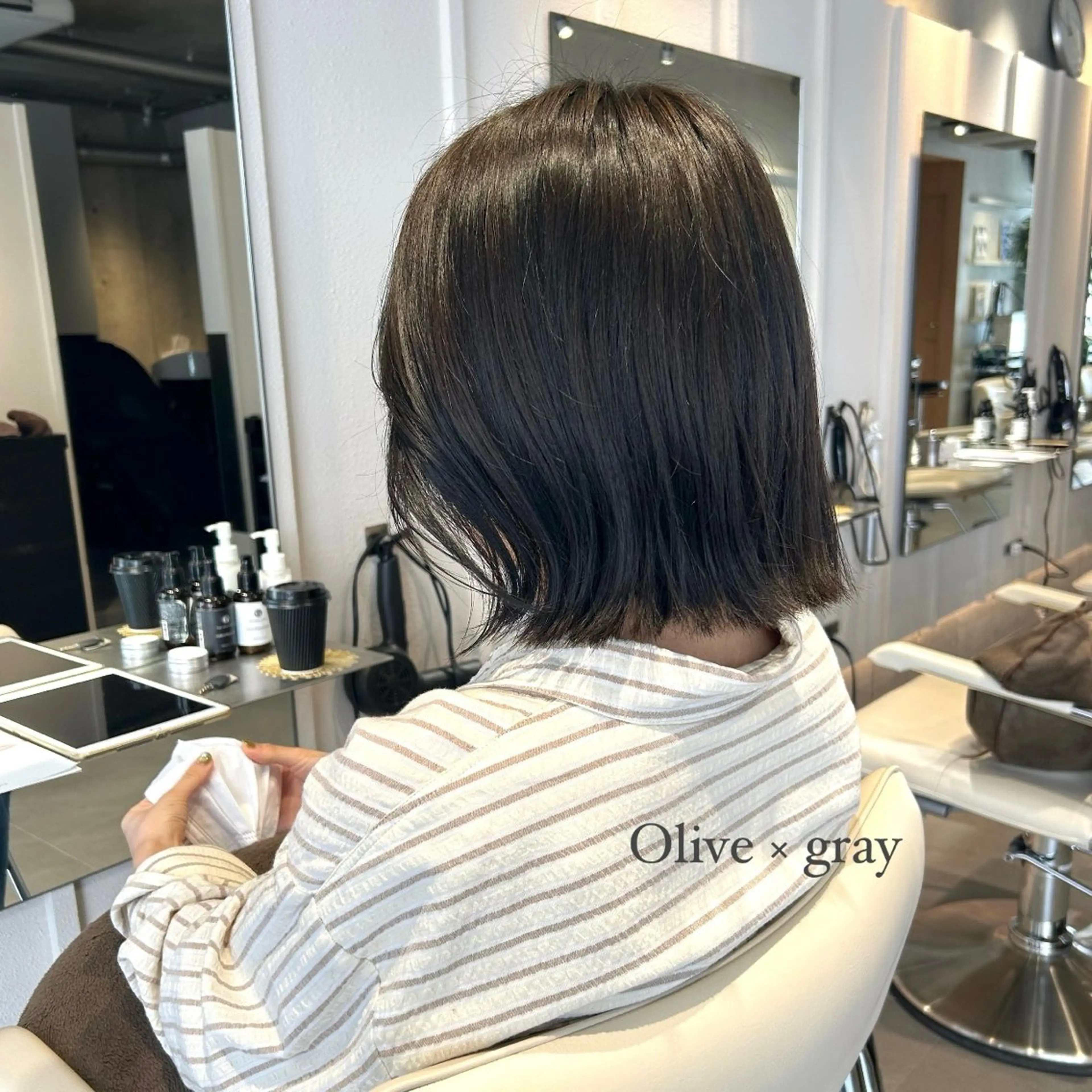 ミディアム カラー ブリーチ ダブルカラー ブリーチなしカラー ヘアカラー トリートメント 艶感/ナチュラル 🌿マアヤのヘアスタイル