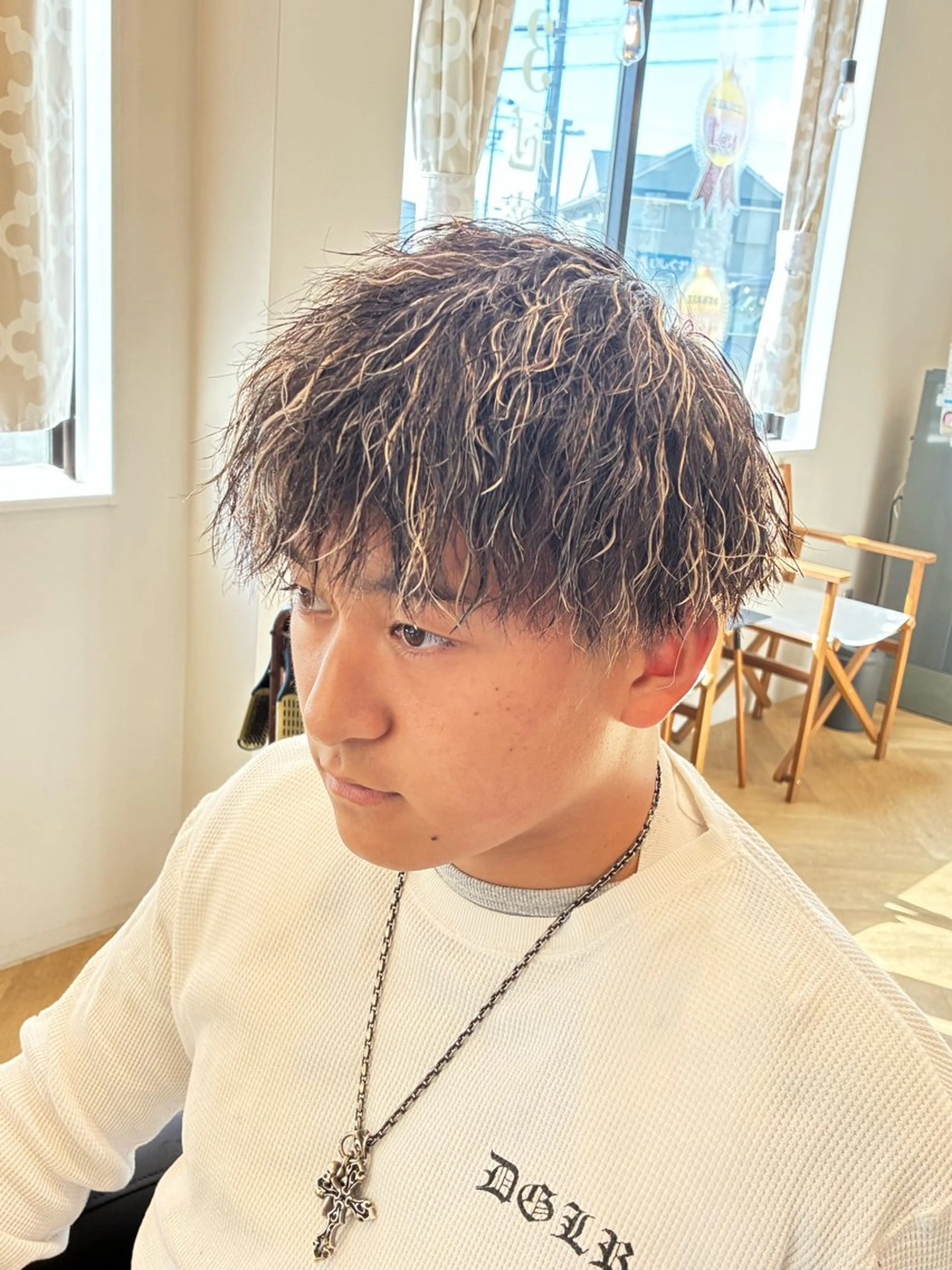 メンズ カット パーマ 山際勇策 /岐阜美容師のヘアスタイル