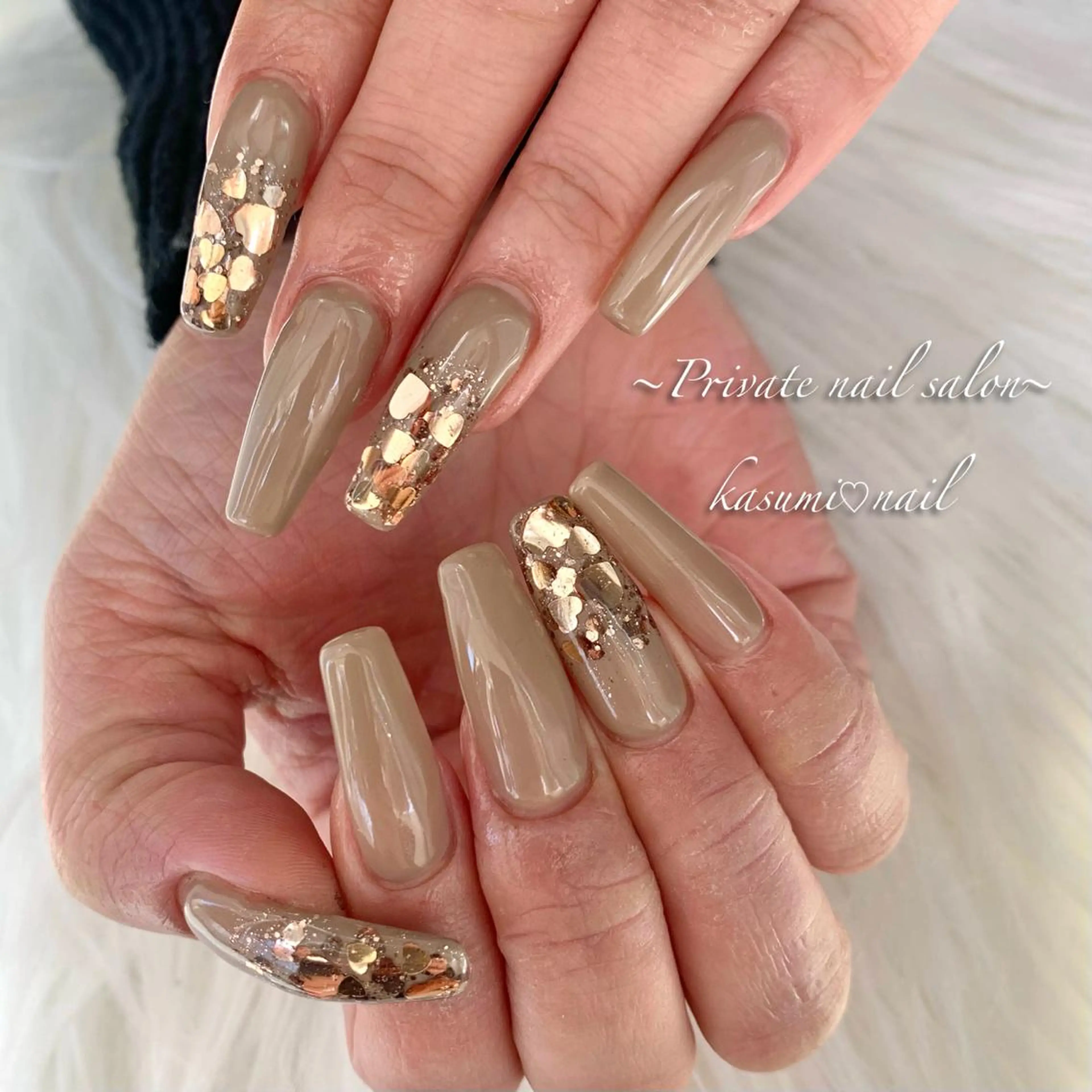 ネイル アートネイル ラメ(グリッター) マグネットネイル ミラーネイル 持ち込み KASUMI♡ Nailのネイルデザイン