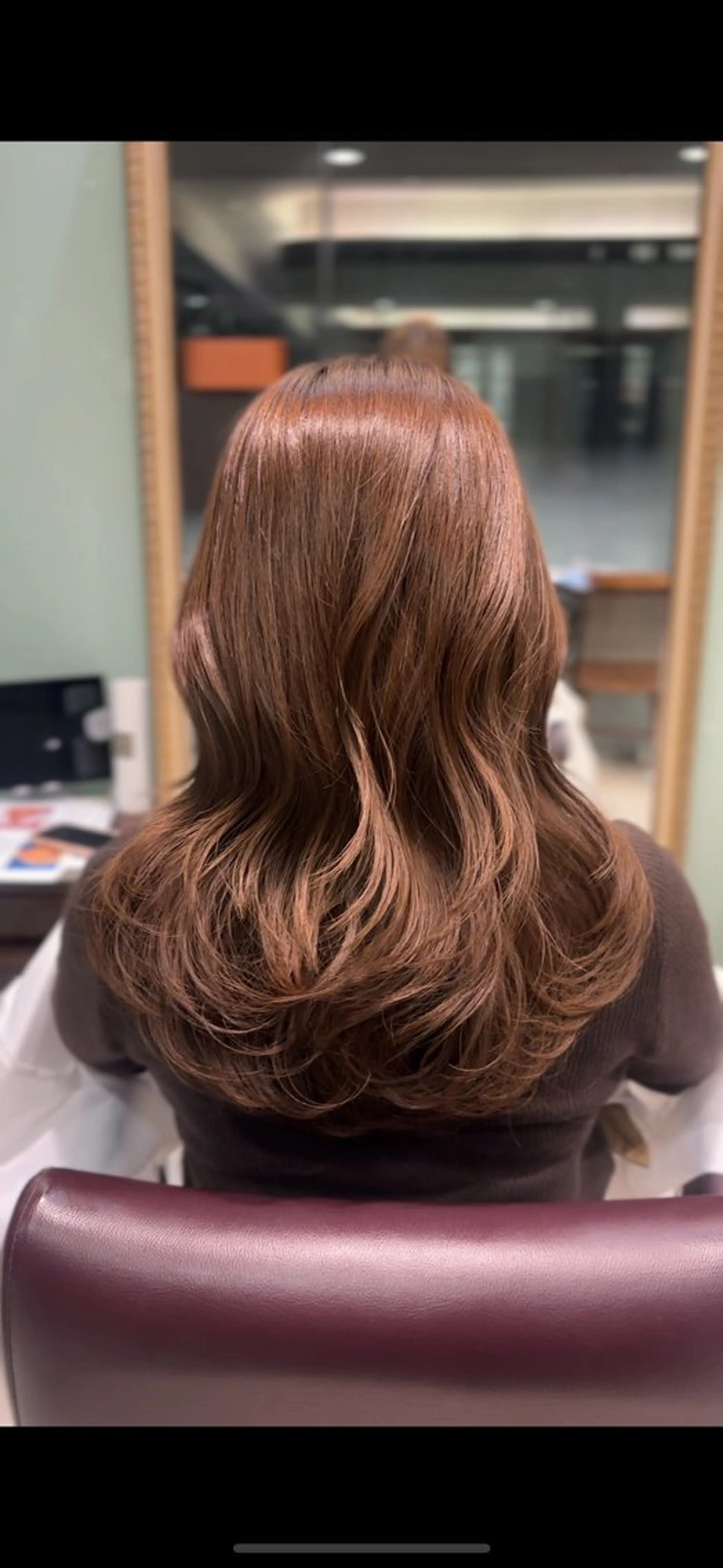 ロング カット 韓国風パーマ/ オリーブ🇰🇷あゆのヘアスタイル