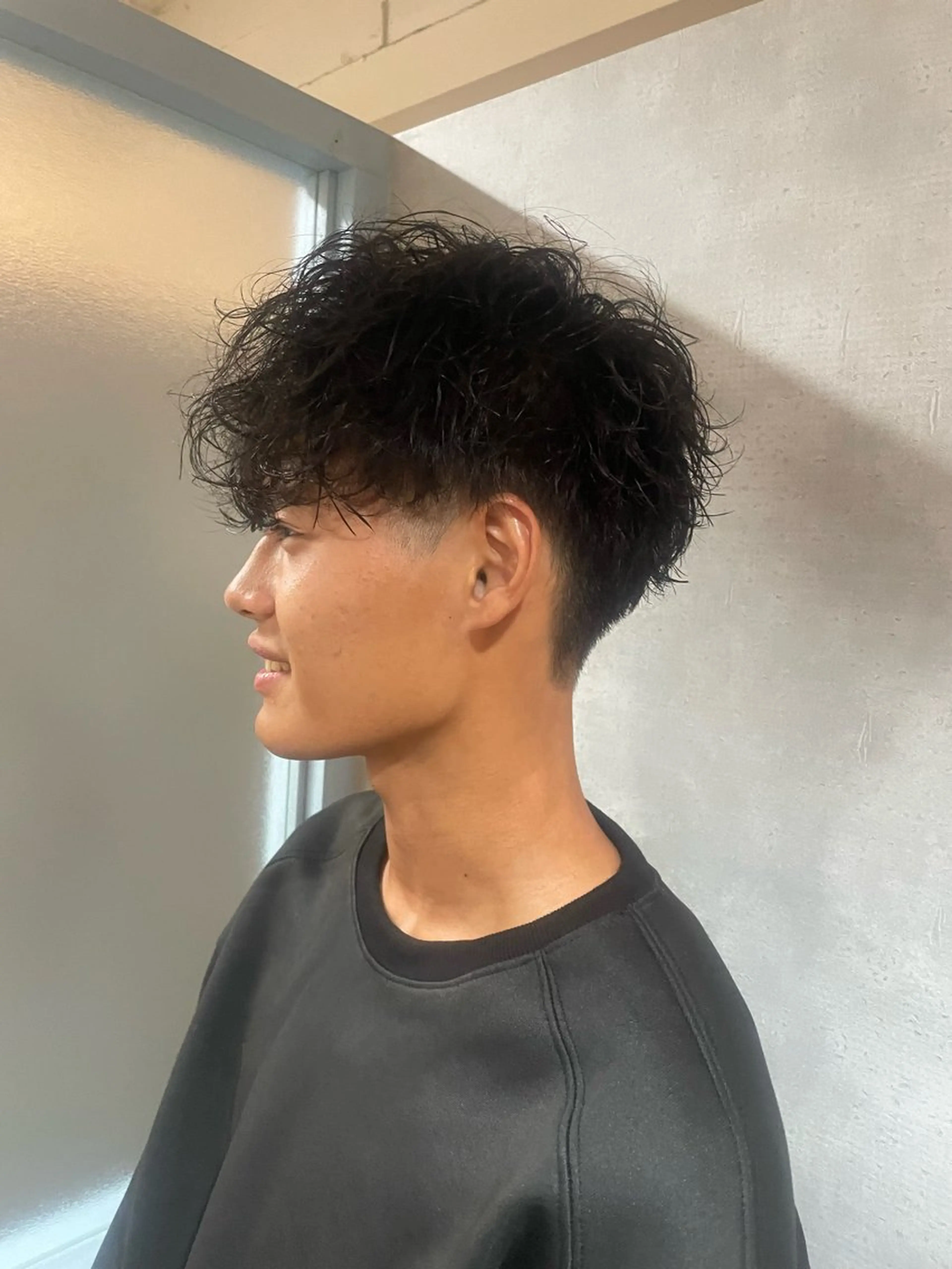 パーマ メンズ ツーブロック カット パーマ ヘアセット フリーランスシェアサロンルレイル所属・心斎橋/メンズ /ルレイル/地形真希のヘアスタイル