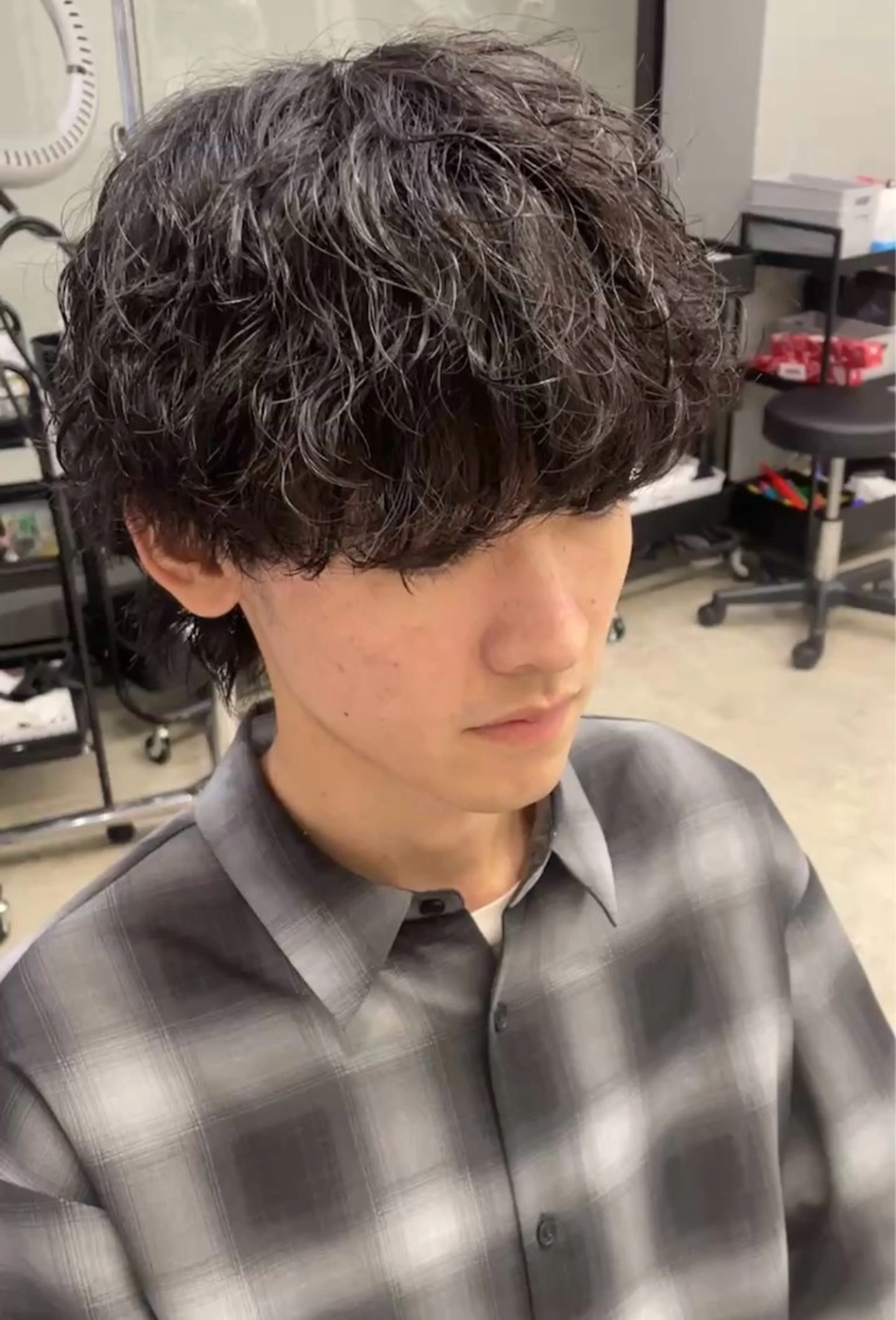 ショート パーマ メンズ メンズ専門サロン wokeのヘアスタイル