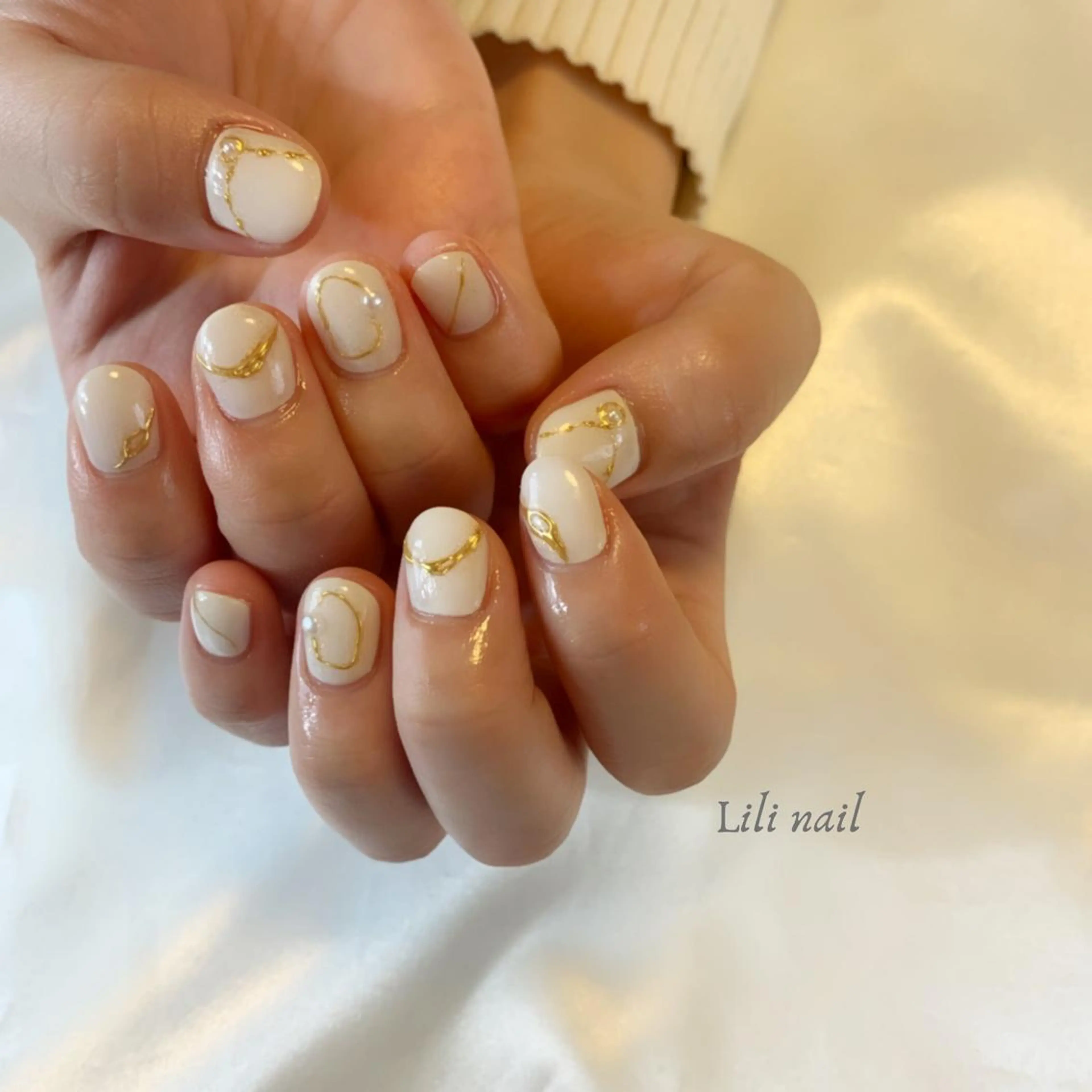 ネイル ブライダルネイル ハンドネイル Lilibeauty salonのネイルデザイン