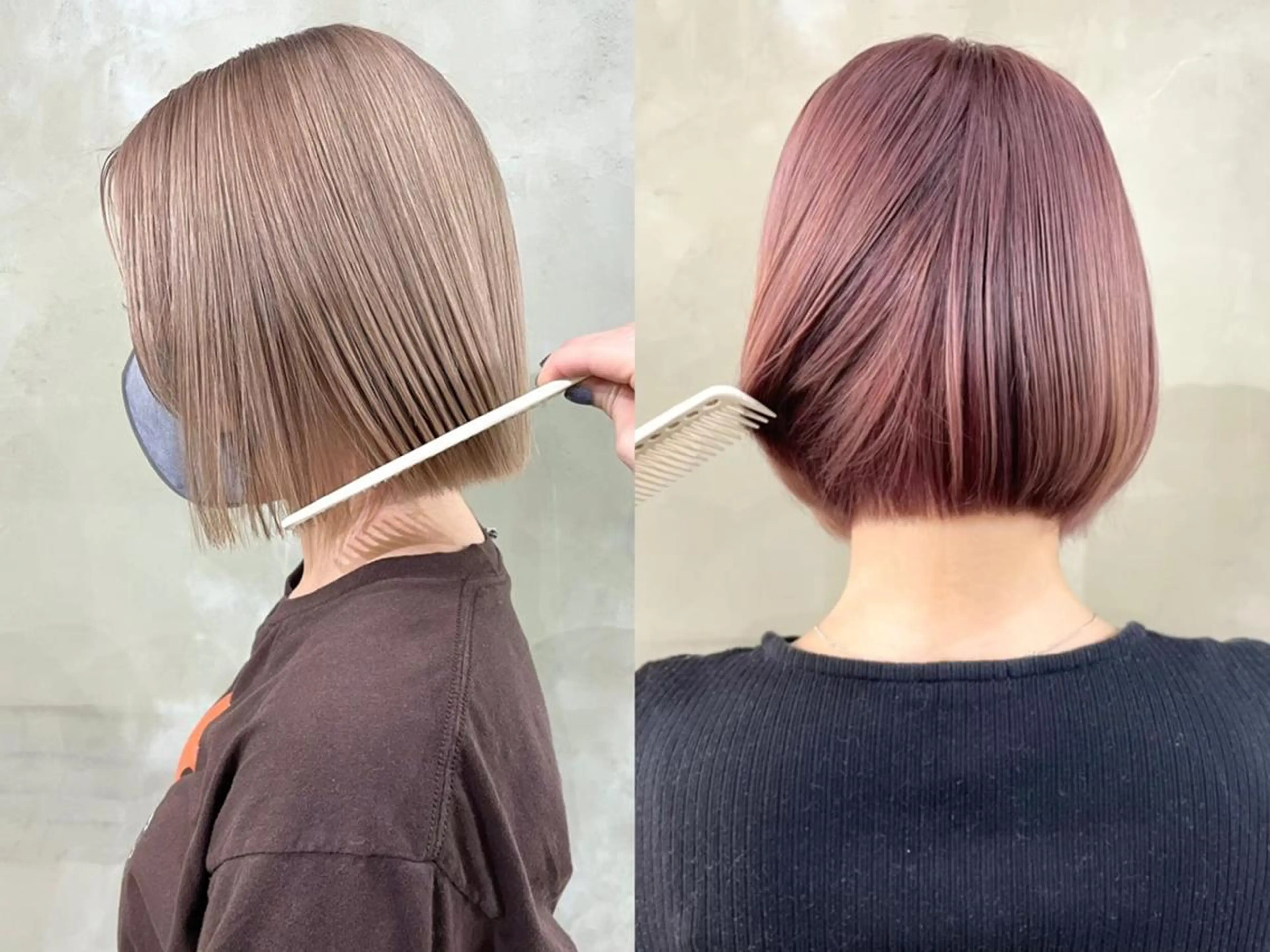 ショート まろみ暖色×ボブ ×chia🕯のヘアスタイル