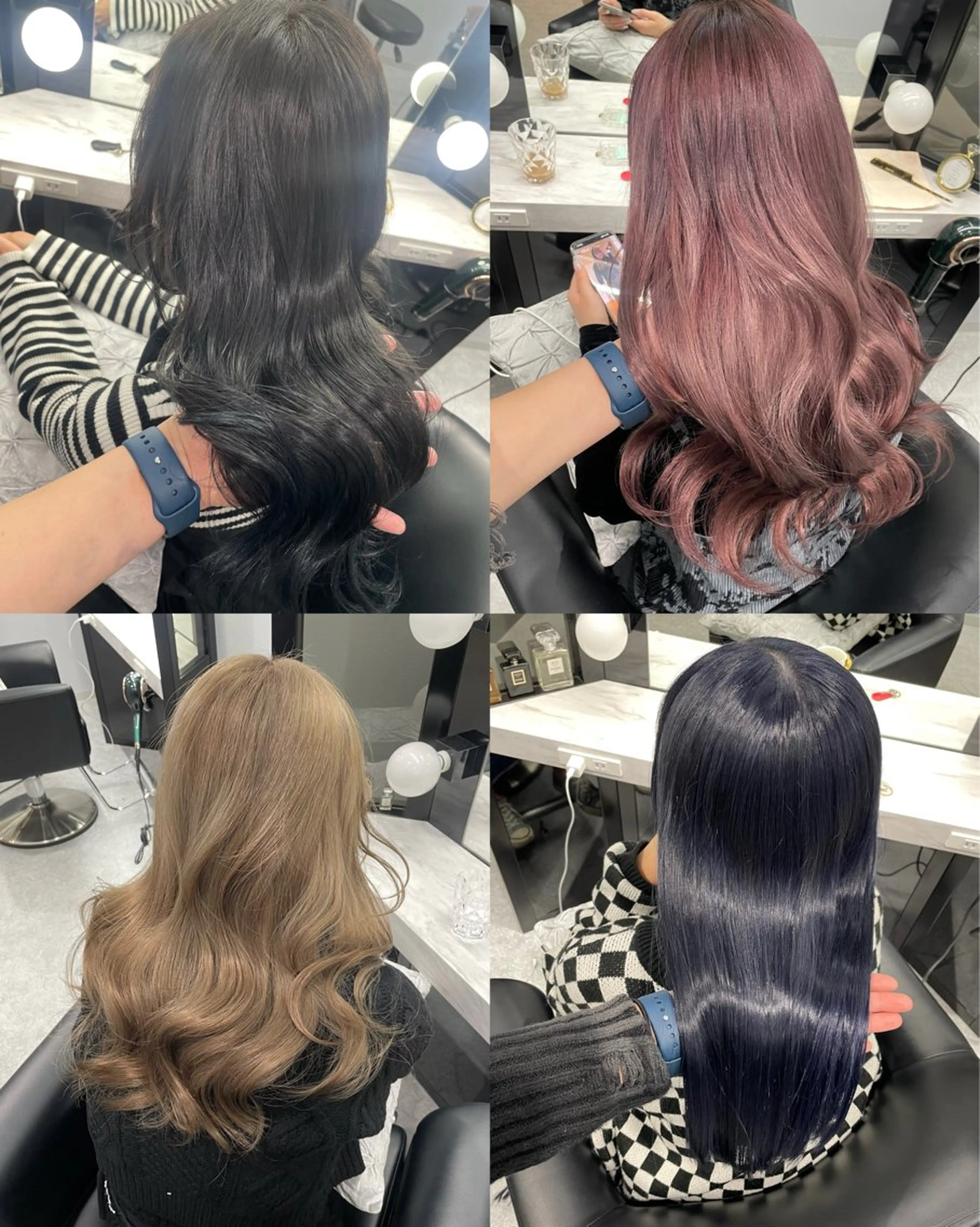 ロング カラー 岡留 愛美のヘアスタイル