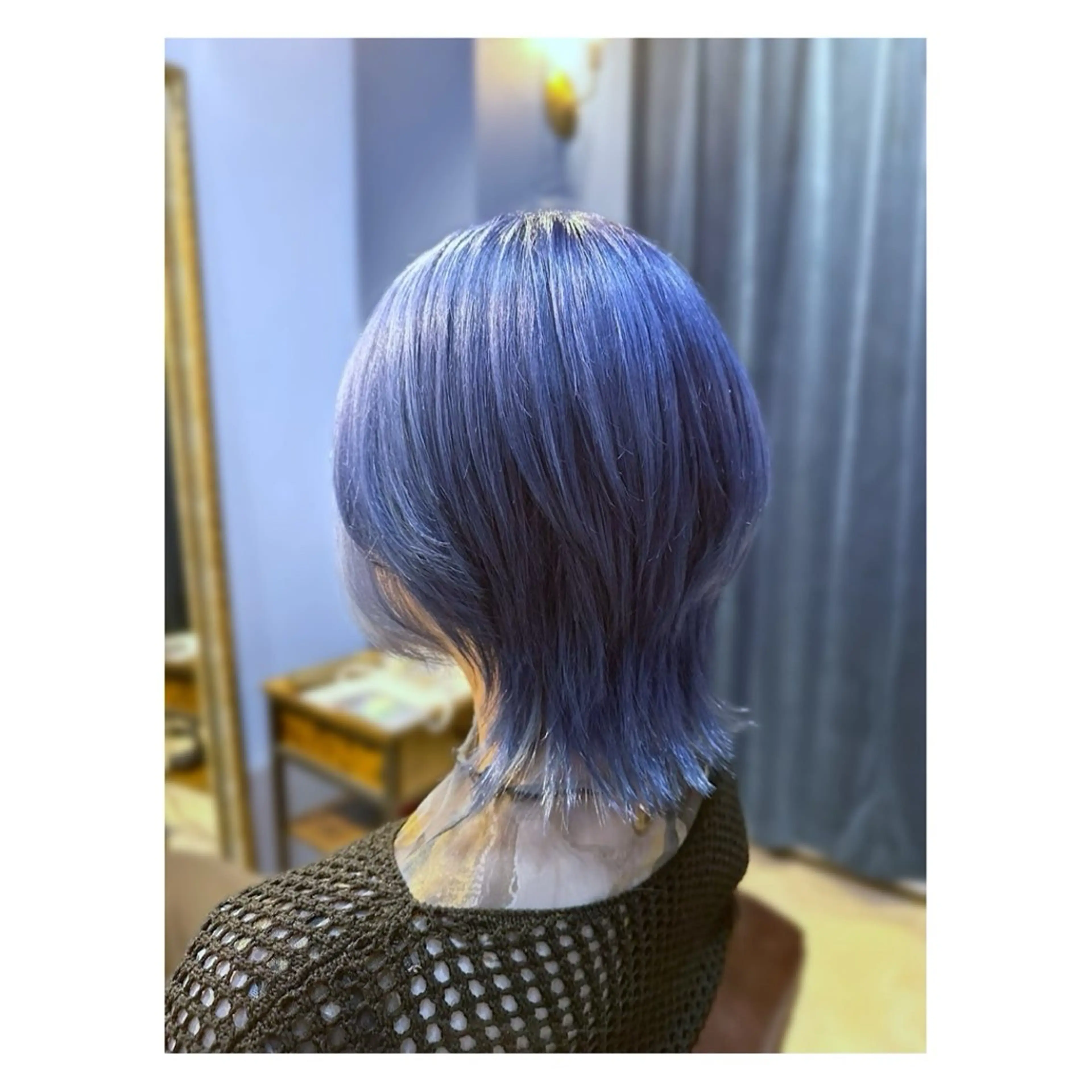 haircut＋breach＋color＋3step treatment（ケアブリーチ使用）の写真
