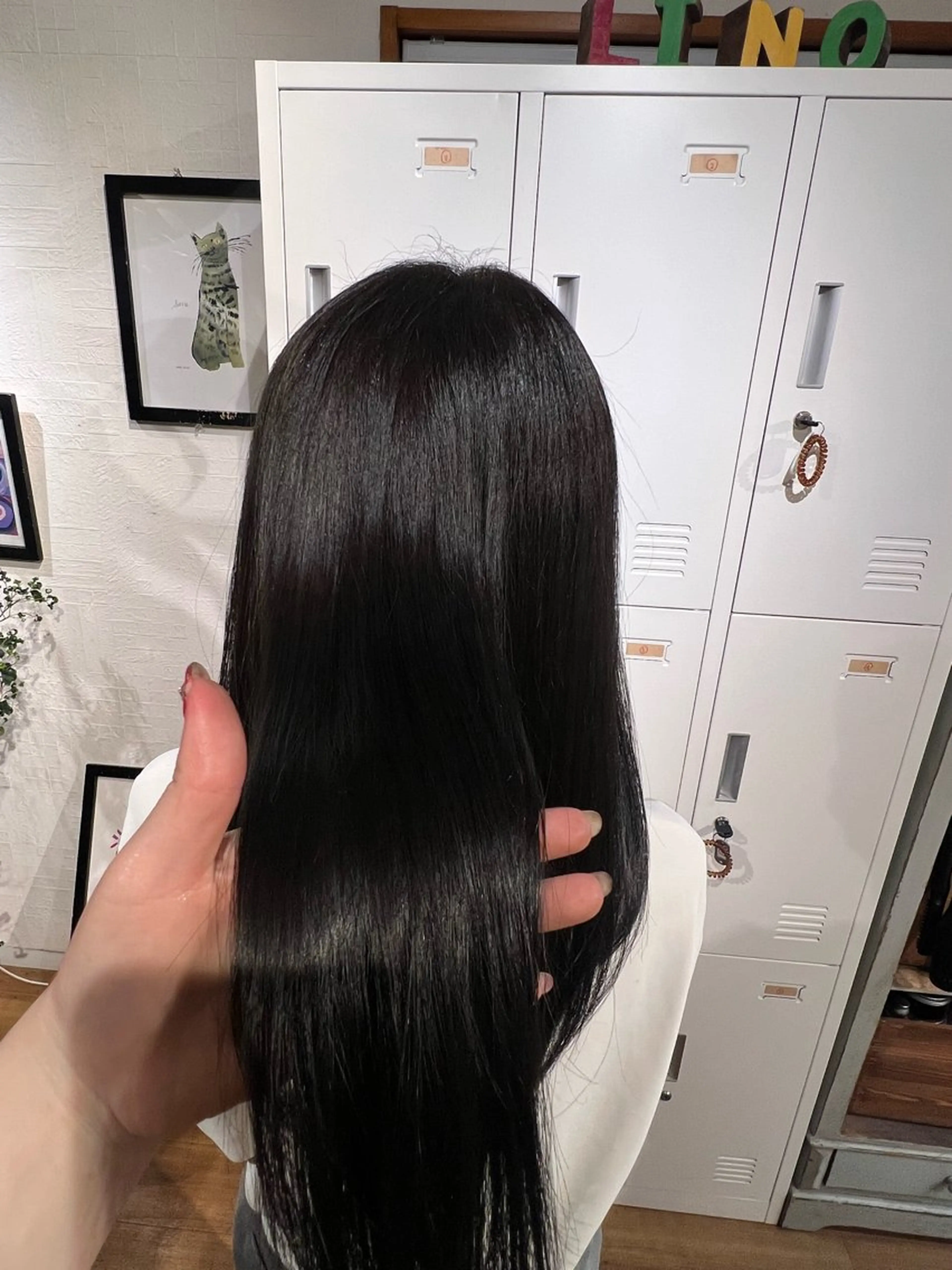 カラー 透明感カラー グレージュ 縮毛矯正モデル様募集 たがのヘアスタイル