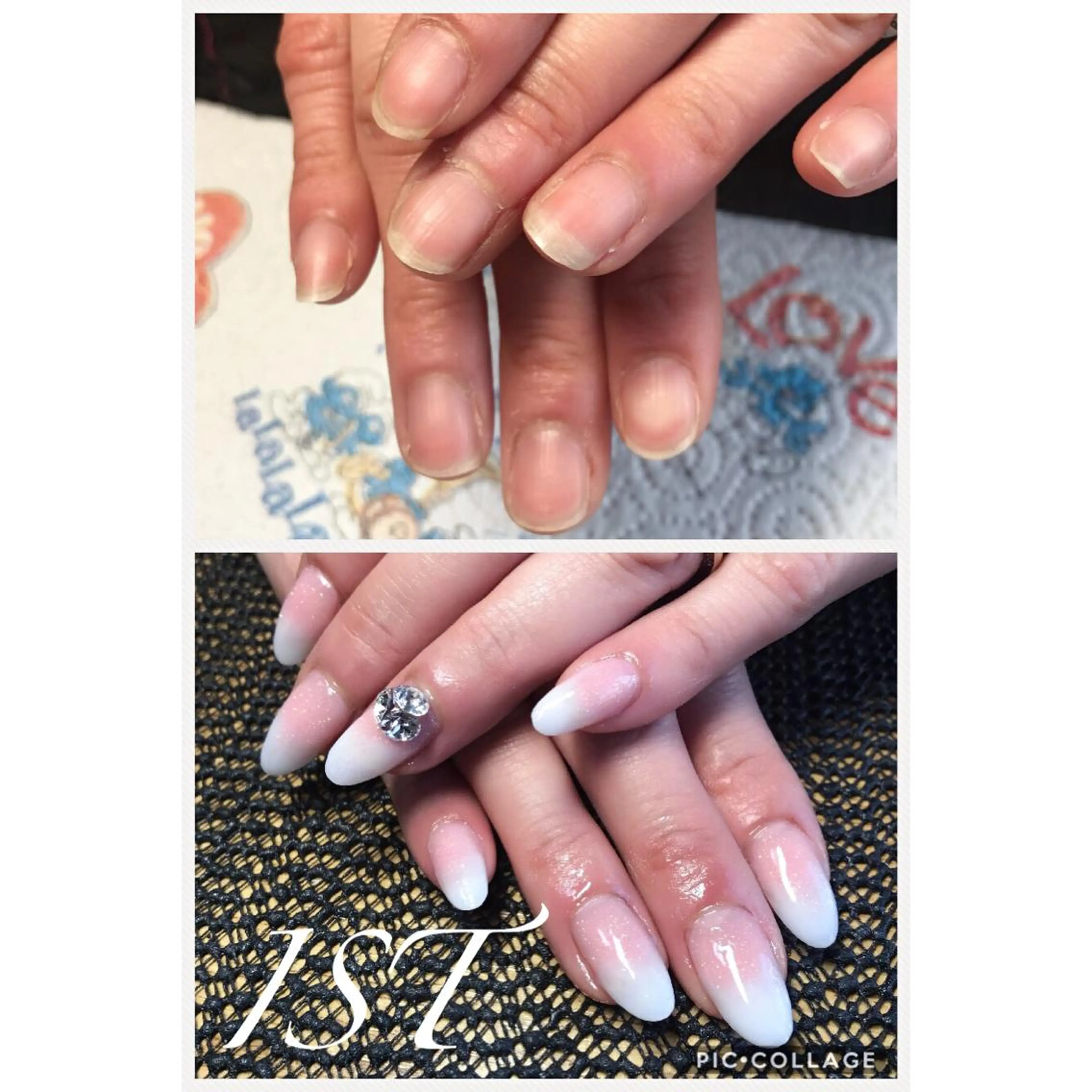 ネイル ストーンネイル メンズ歓迎🙆‍♀️ エステ/ネイルISTのネイルデザイン