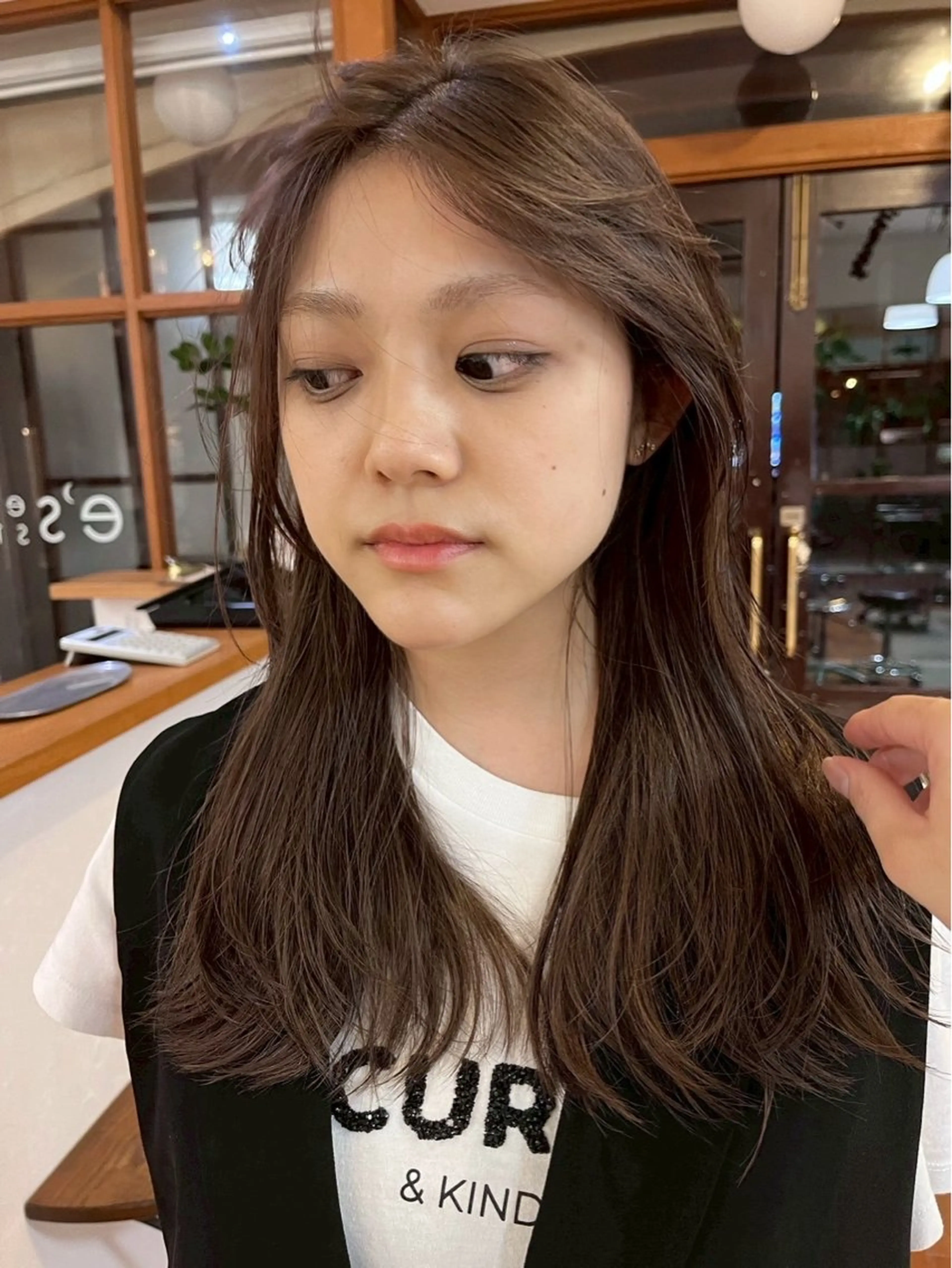 セミロング カラー ヘアカラー emma~ ボブ hair🪷のヘアスタイル