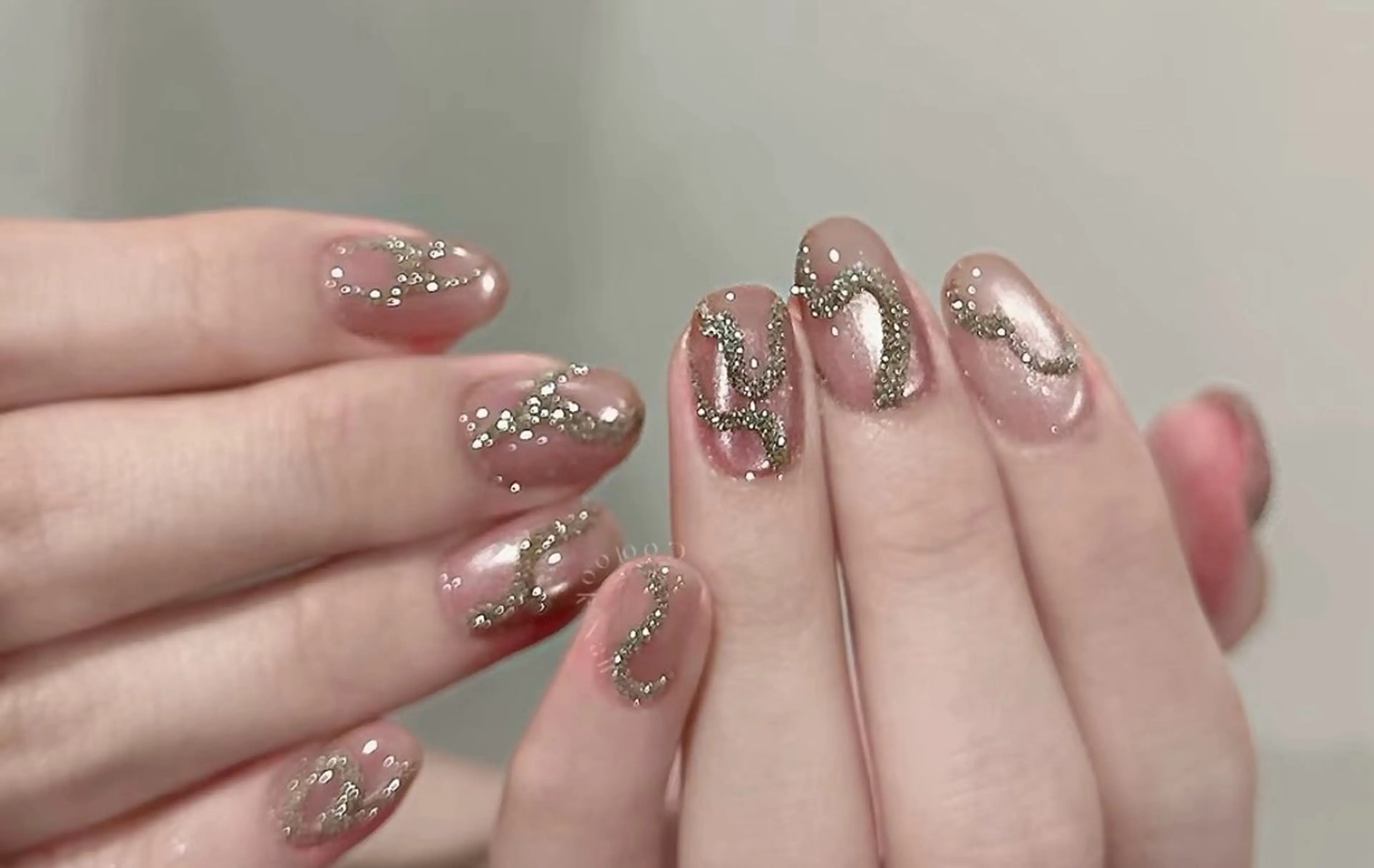 ネイル チークネイル 長さ出し フレンチネイル ガーリー 韓国ネイル sun nail池袋 モデル募集のネイルデザイン