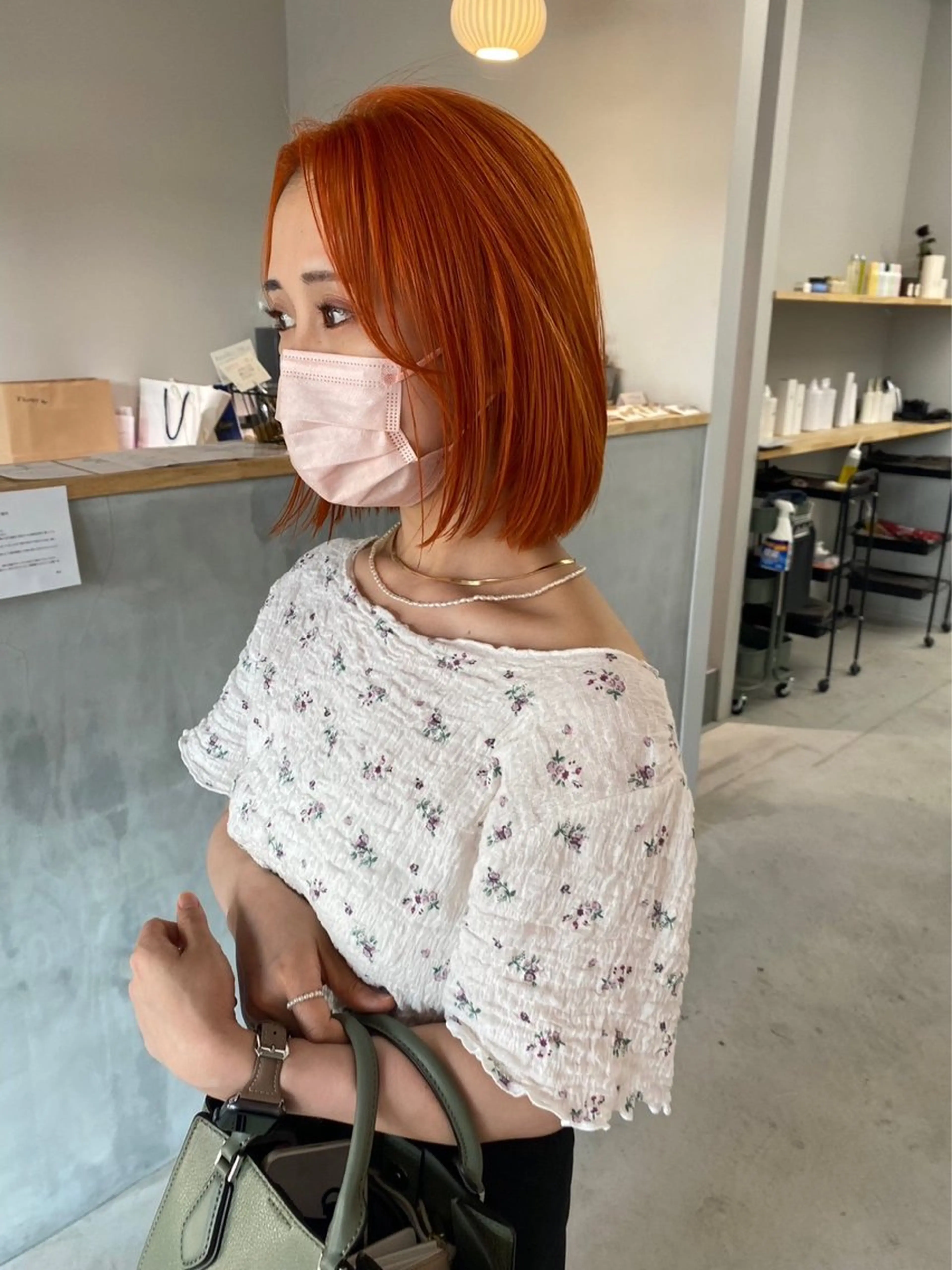 ショート カットパーマモデル 山中 遥のヘアスタイル