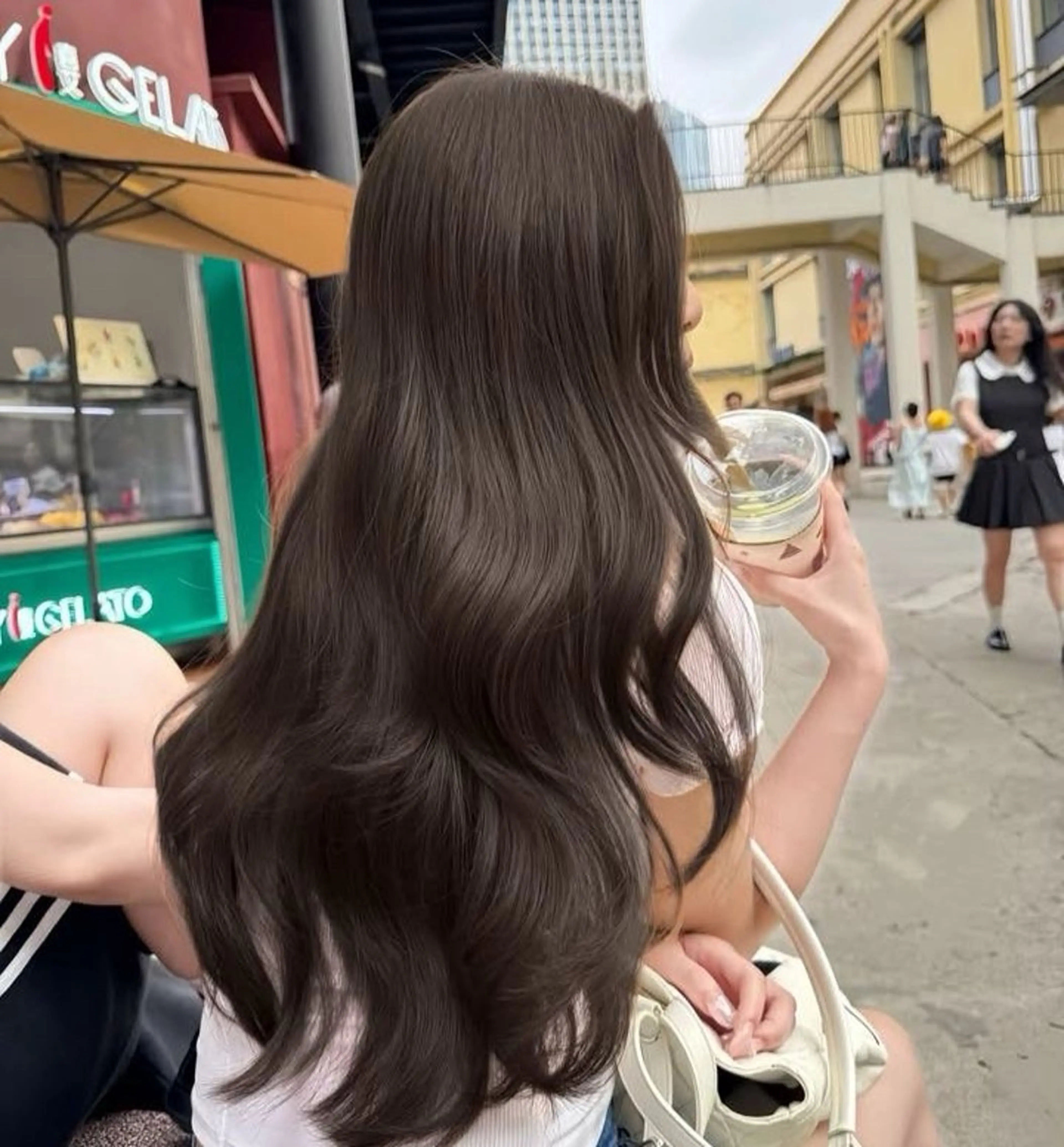 ロング カラー 🤍透明感·ツヤ感 カラー/mai‎🤍のヘアスタイル