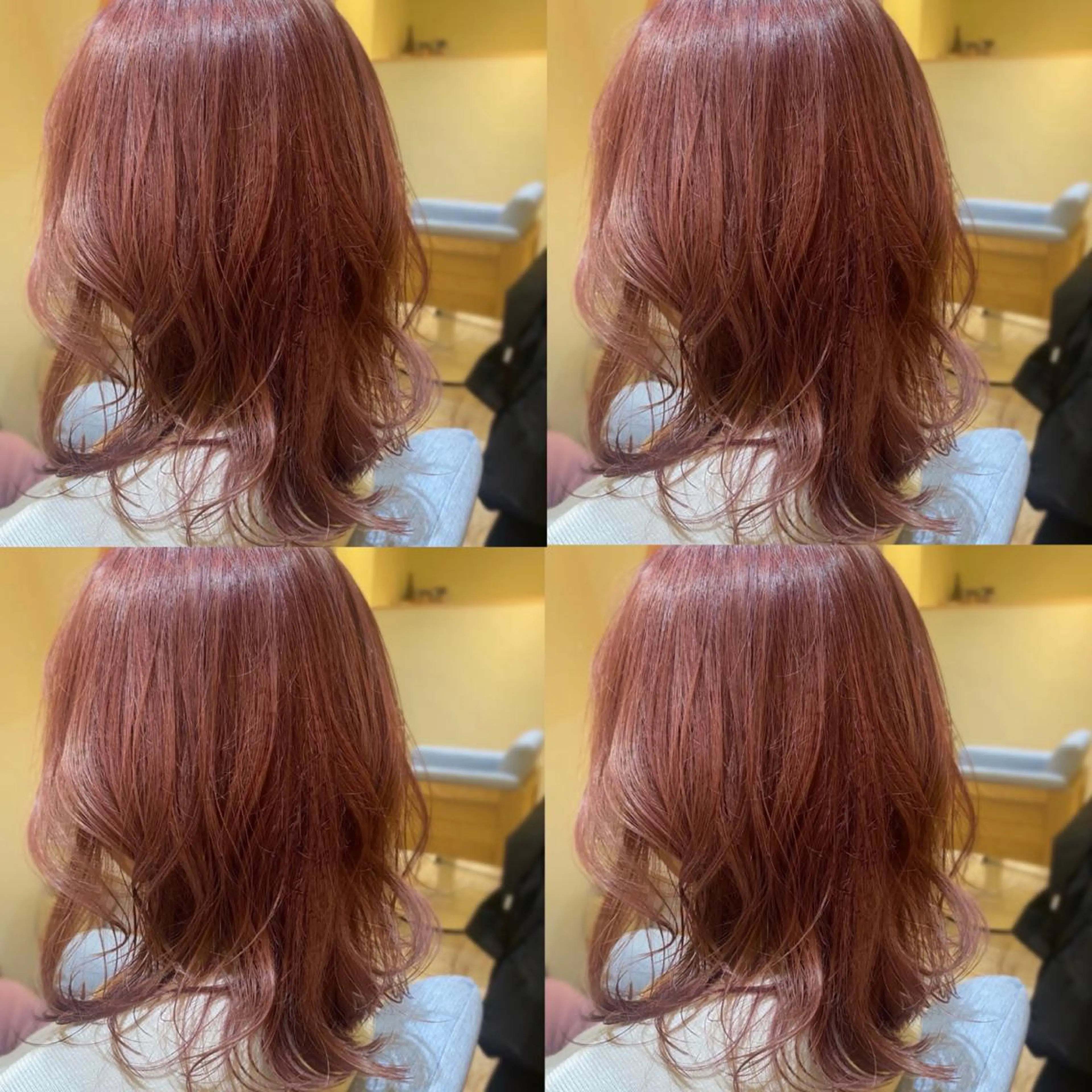 ミディアム カラー 金島 青のヘアスタイル