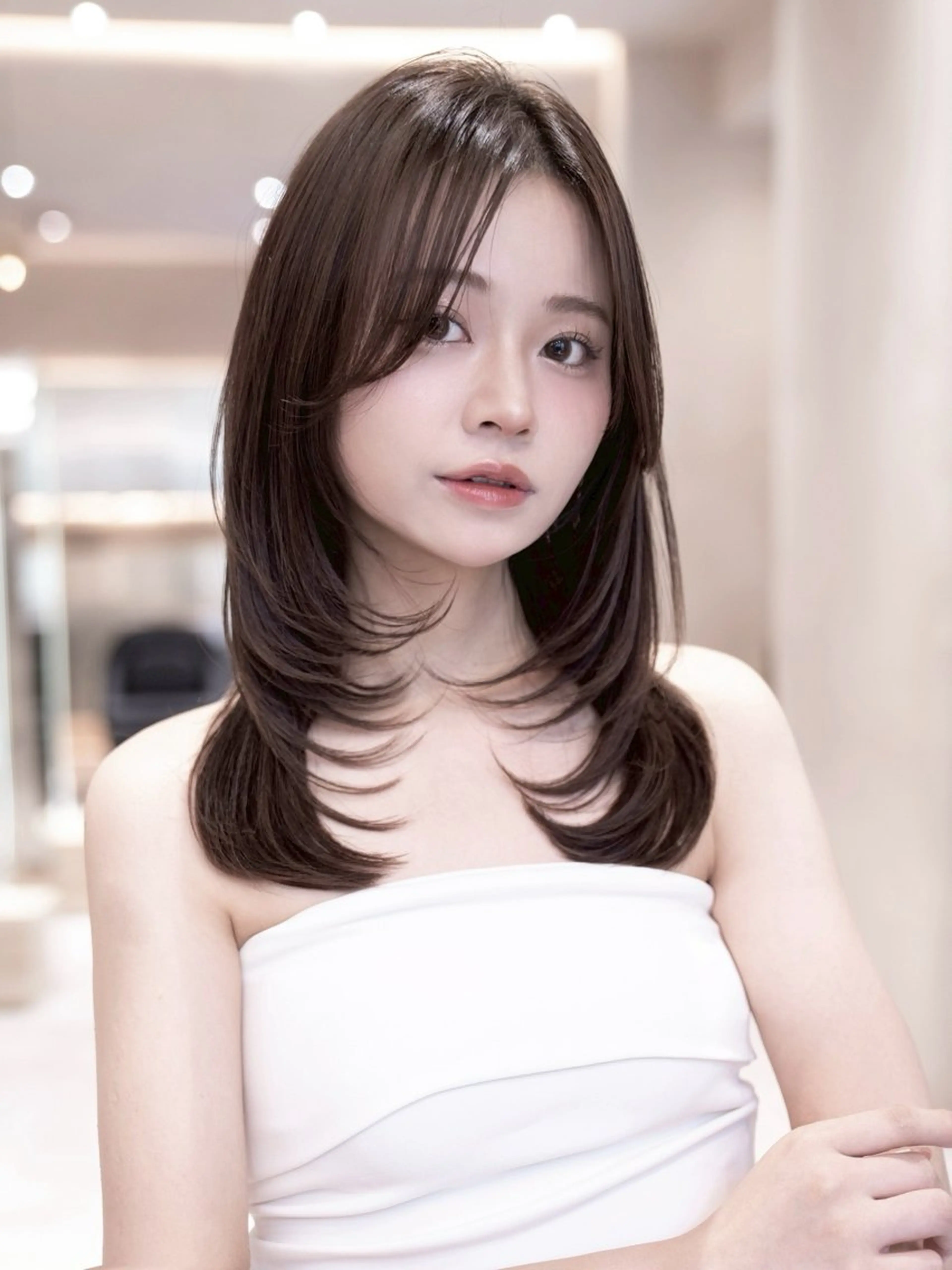 ロング カット 渋谷/韓国レイヤー ハッシュ/堅亘🟩のヘアスタイル