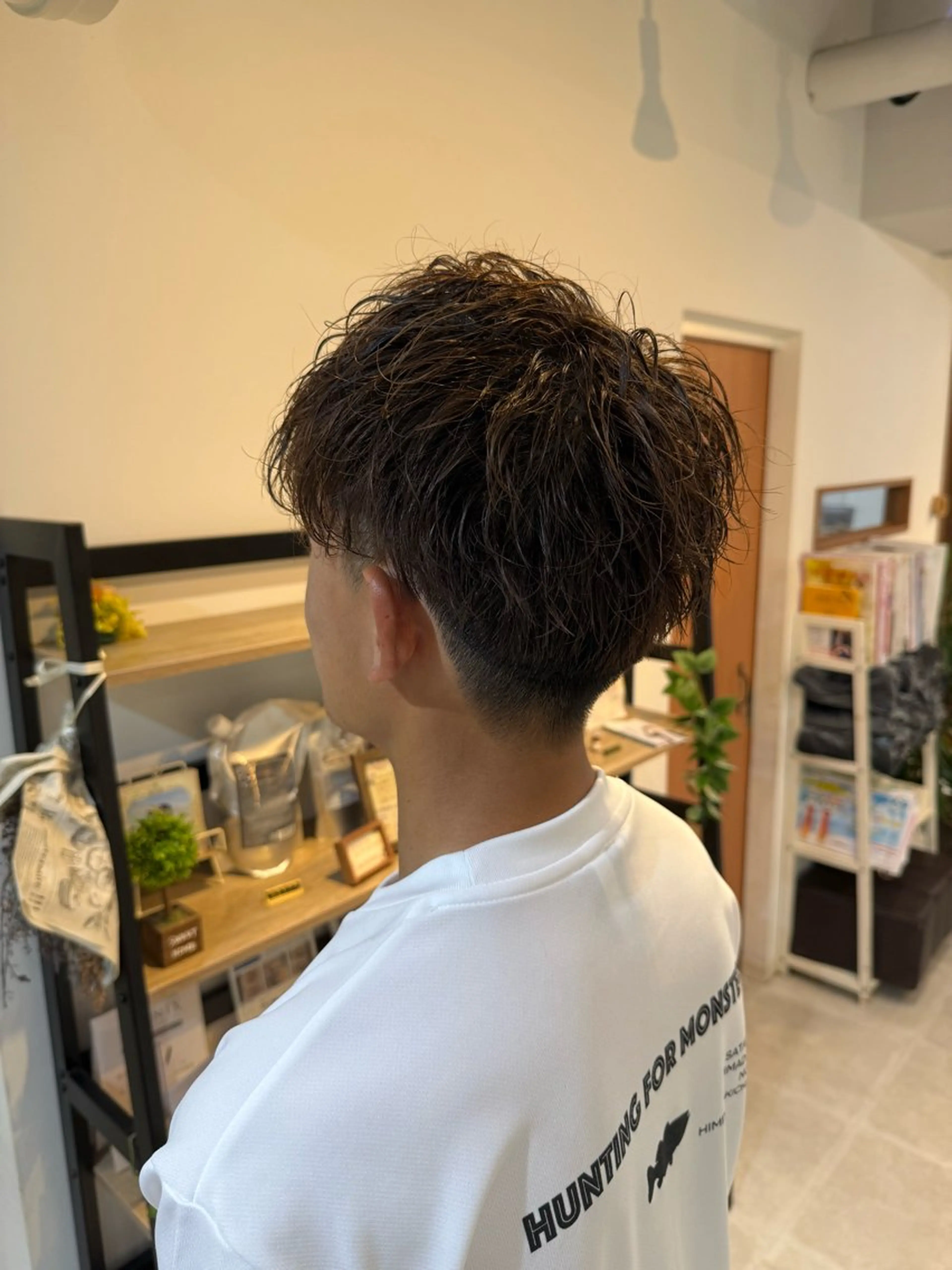 パーマ メンズ 島 歩那のヘアスタイル