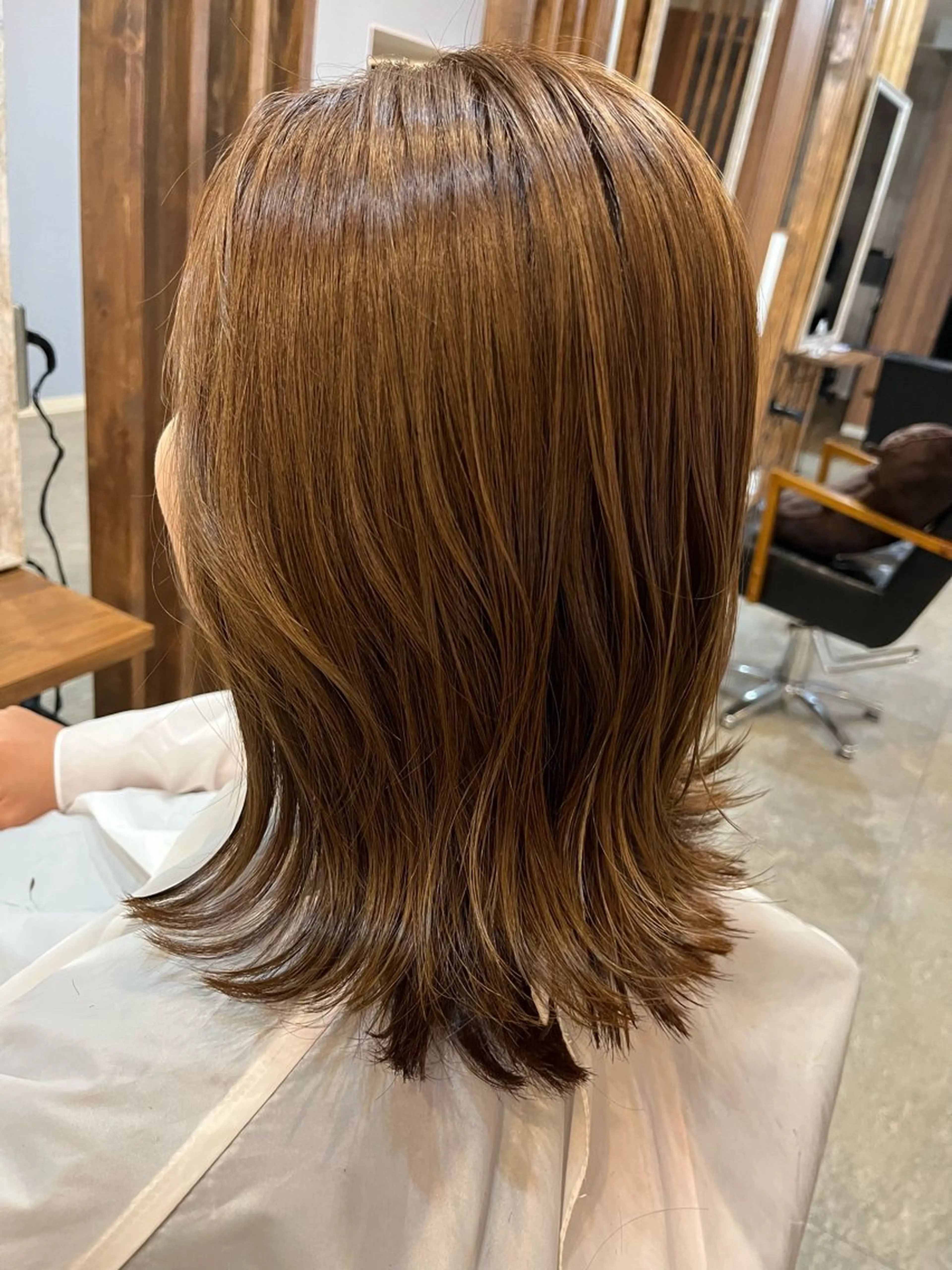 セミロング くびれヘア くすみカラー/ボブ ♡ madocaのヘアスタイル