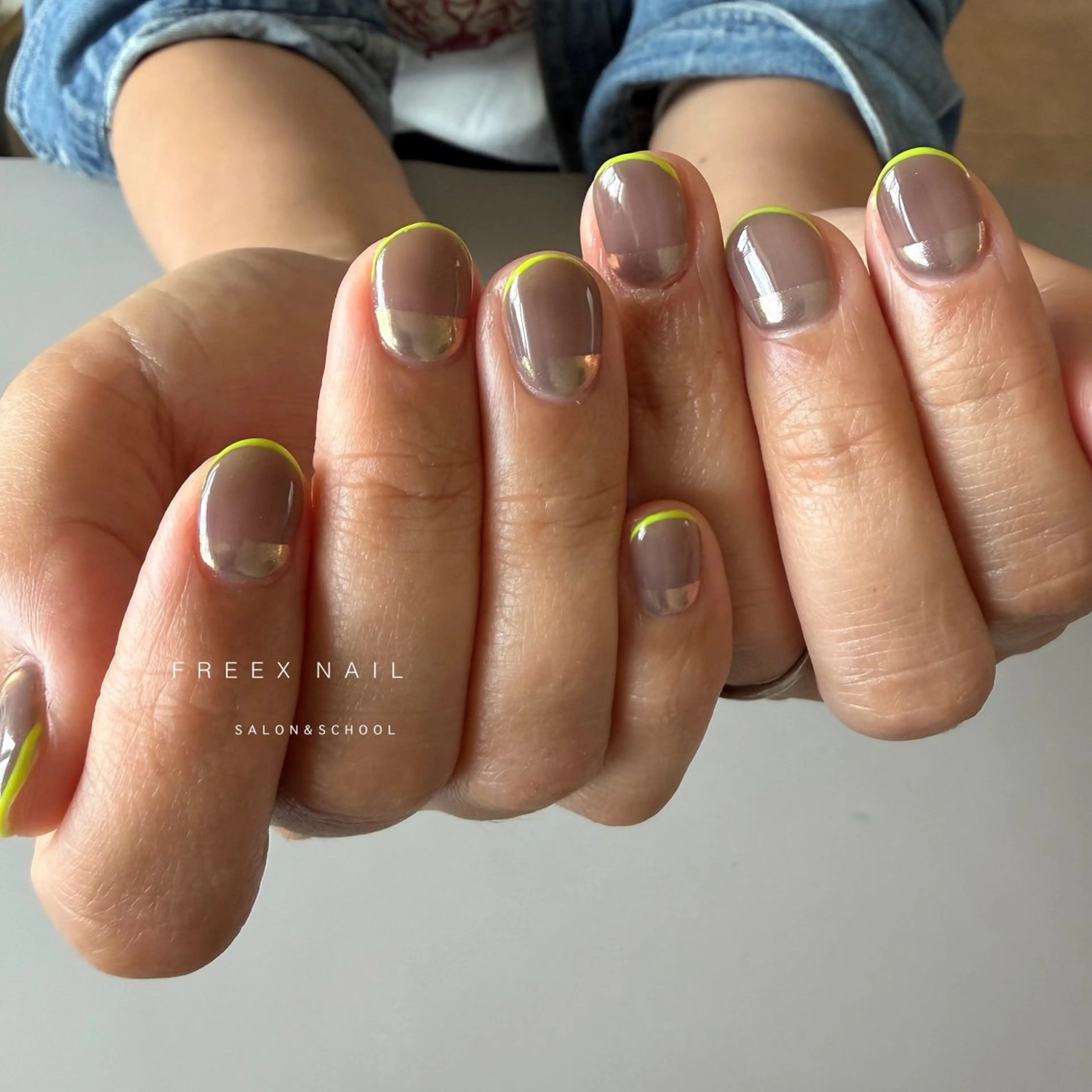 ネイル フレンチネイル ハンドネイル ハンドケア freex nail /ニュアンス/個性派のネイルデザイン