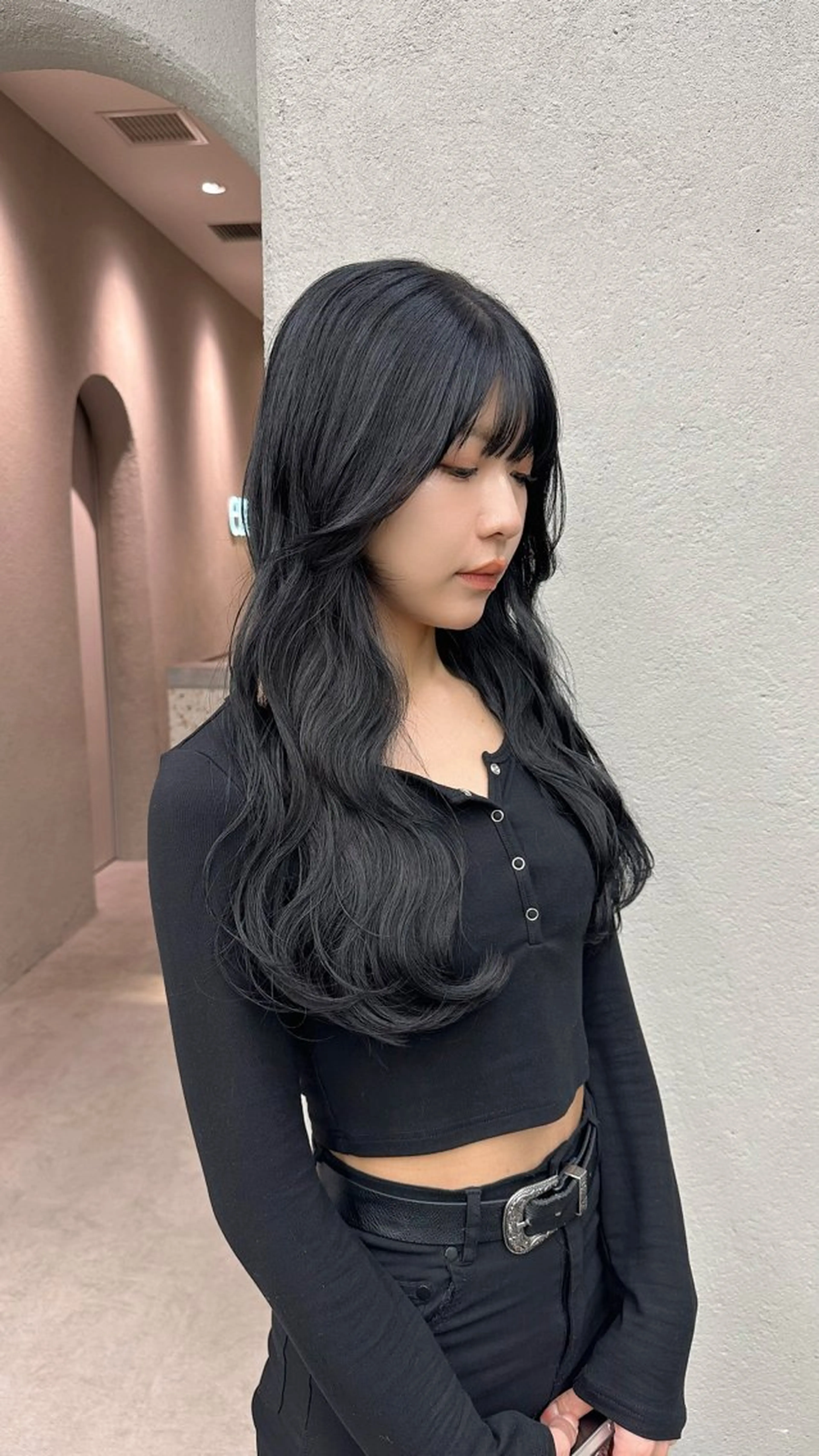 ロング カラー 高松 沙耶のヘアスタイル