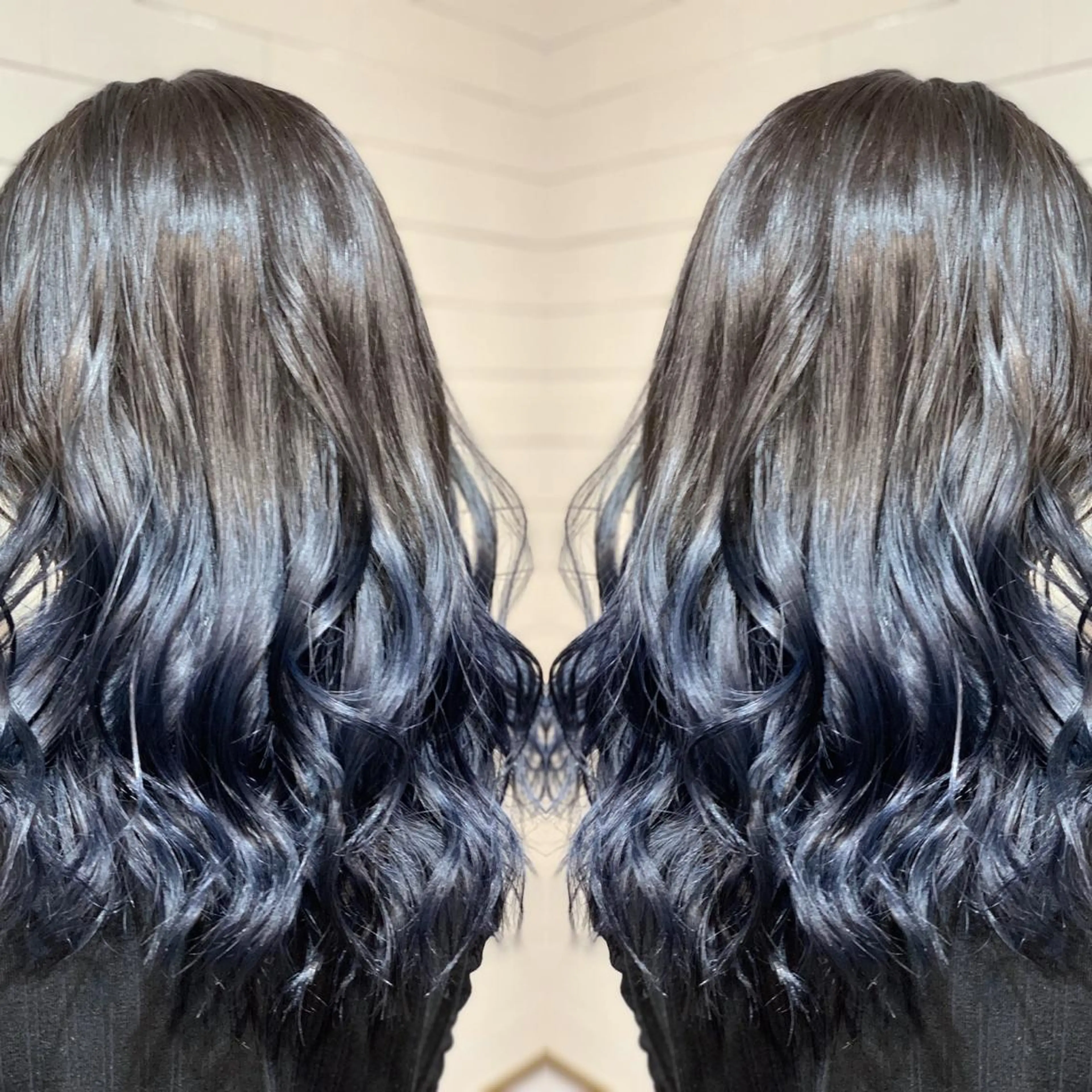 セミロング カラー ヘアアレンジ 髪質改善×ハイトーン 中田啄也のヘアスタイル