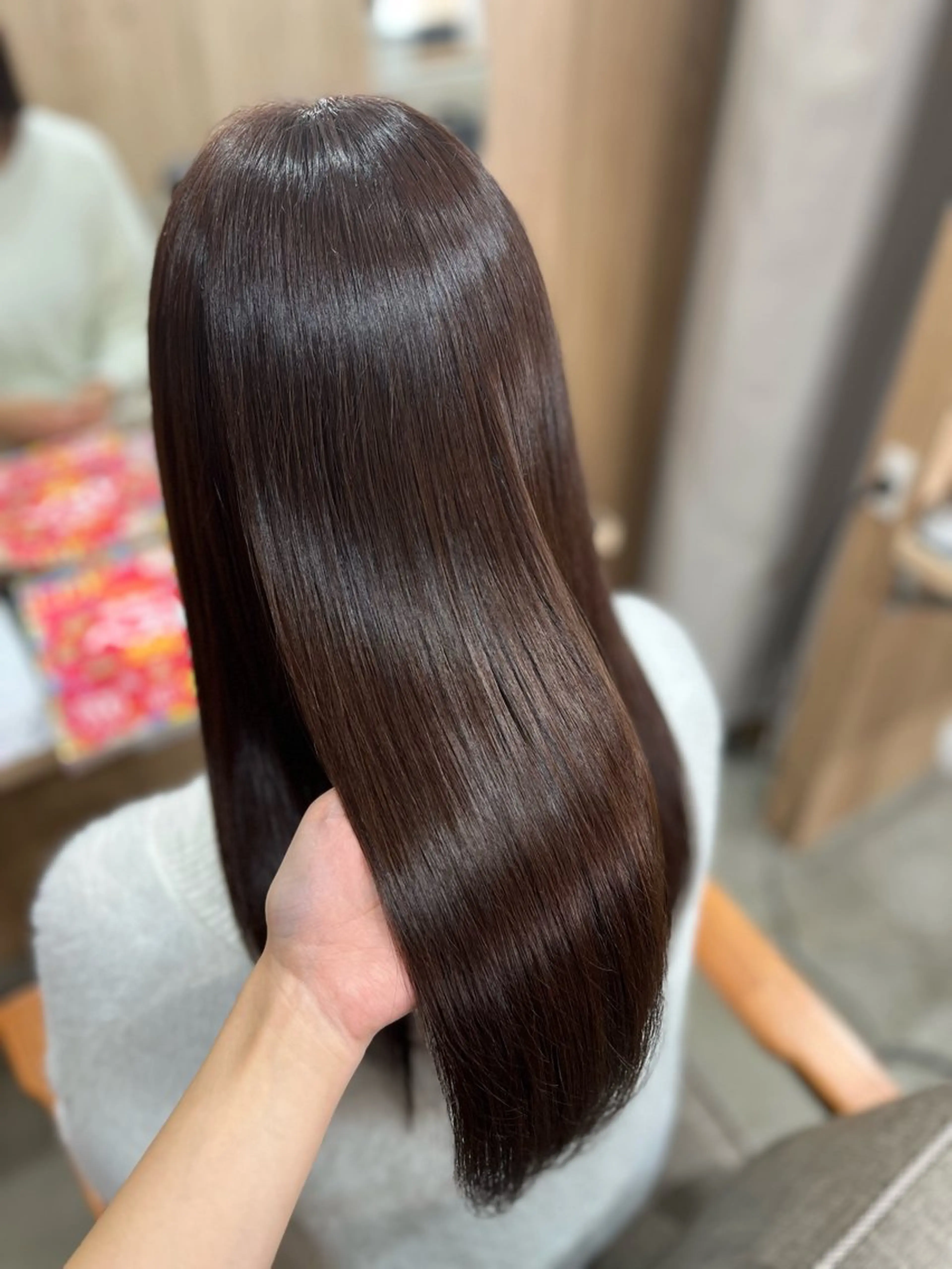 セミロング カラー ブラウンカラー ココアブラウン 髪質改善/艶髪🫧 ｼｽﾞｸ🦥🌿のヘアスタイル