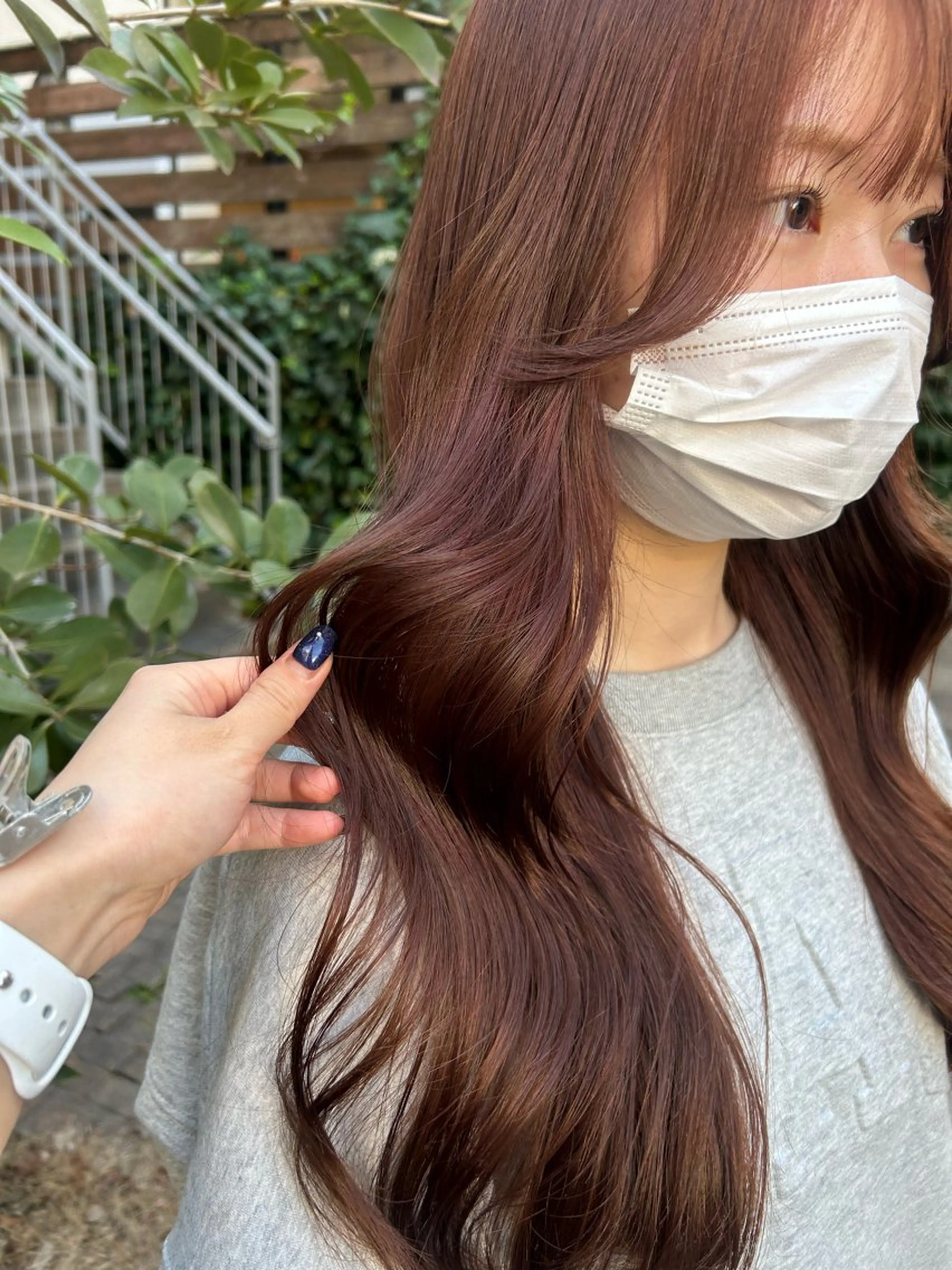 セミロング カラー ヘアカラー kaho/ 透明感カラー🫧のヘアスタイル