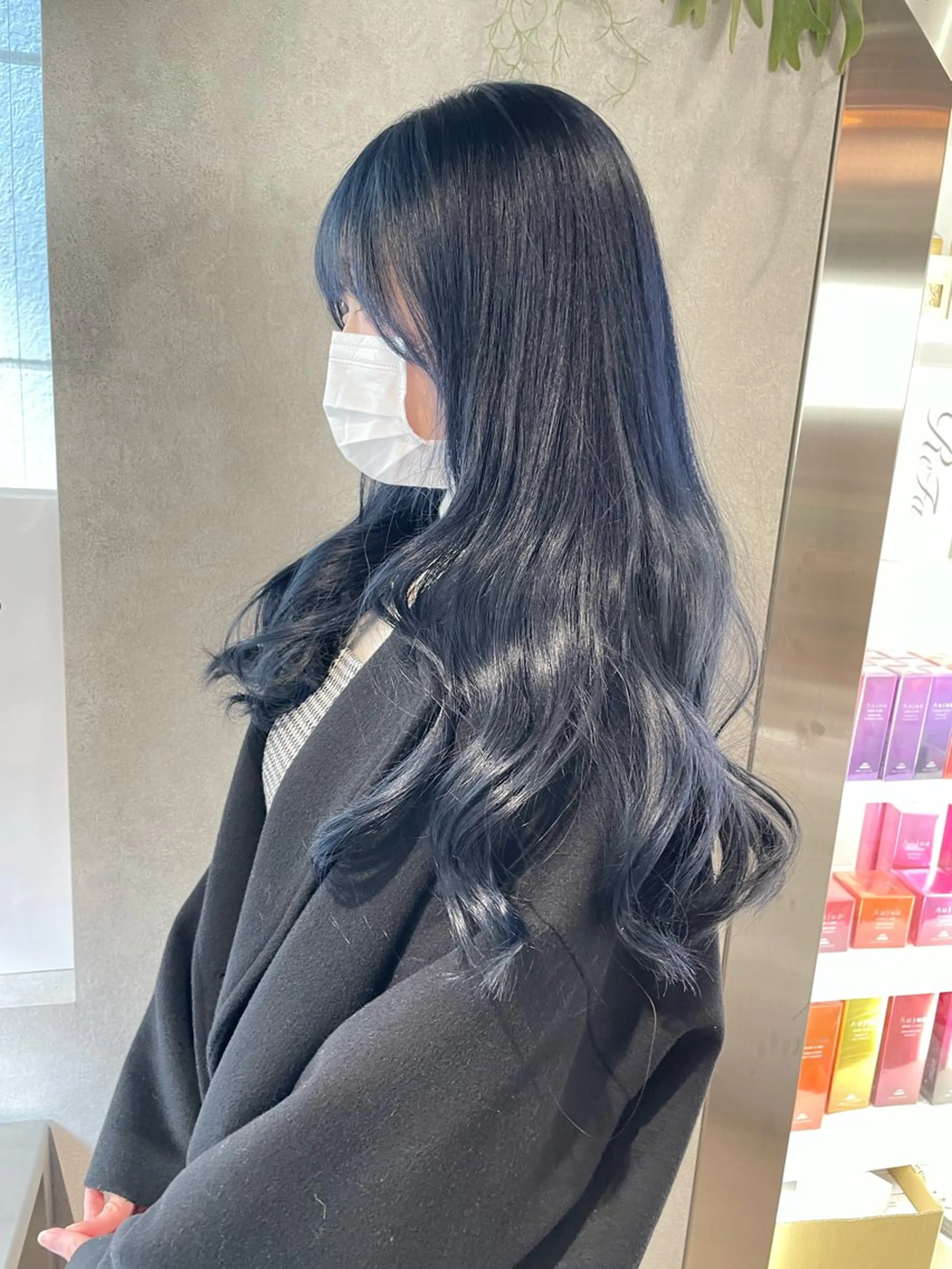 ロング カラー ブリーチ ブルーカラー 透明感カラー ヘアカラー ナチュラル透明感🌱 小山美樹子のヘアスタイル