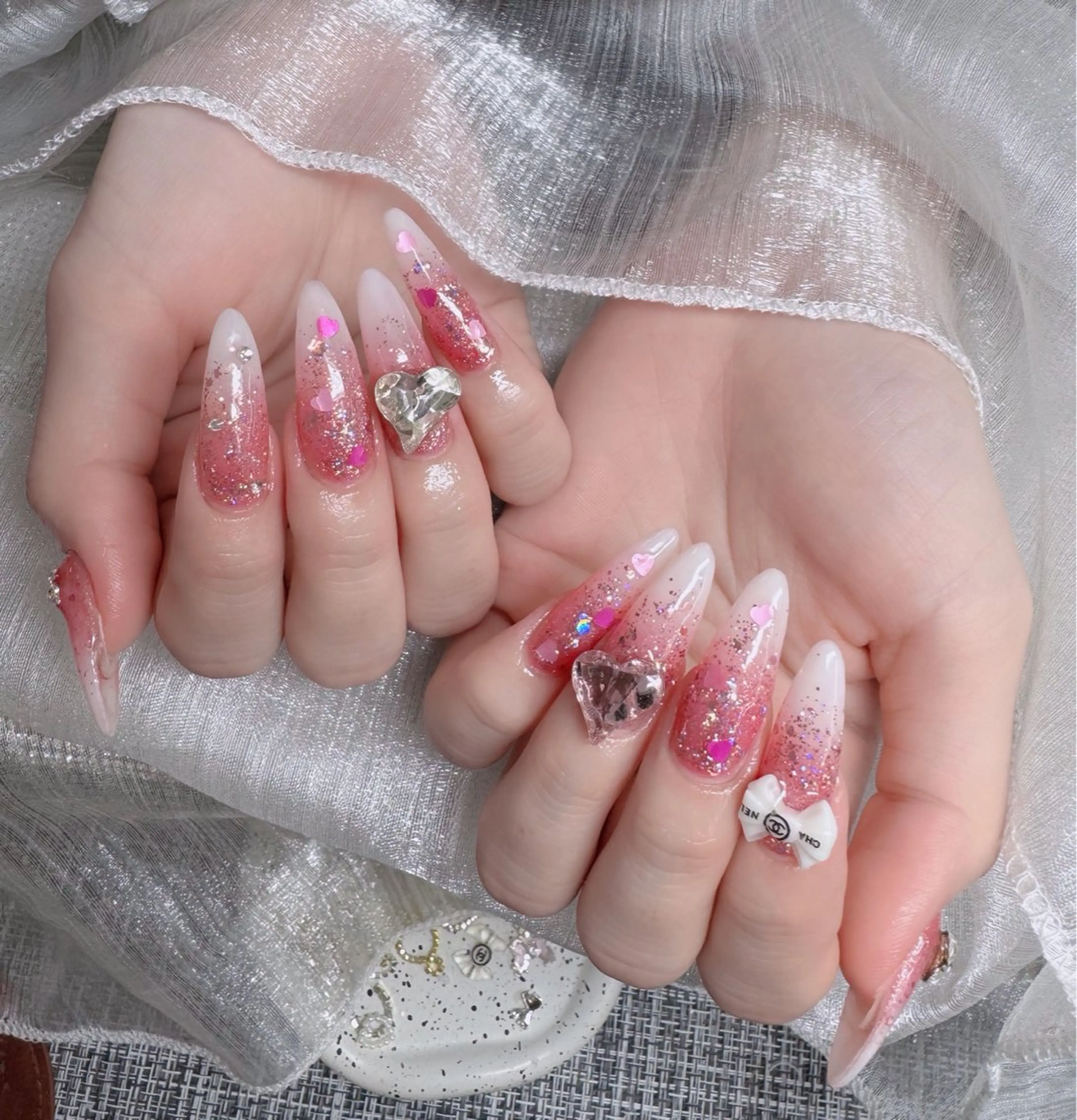 ネイル アートネイル 成人式 ジェルネイル ニュアンスネイル 夏ネイル ハンドネイル neco H.babynailのネイルデザイン