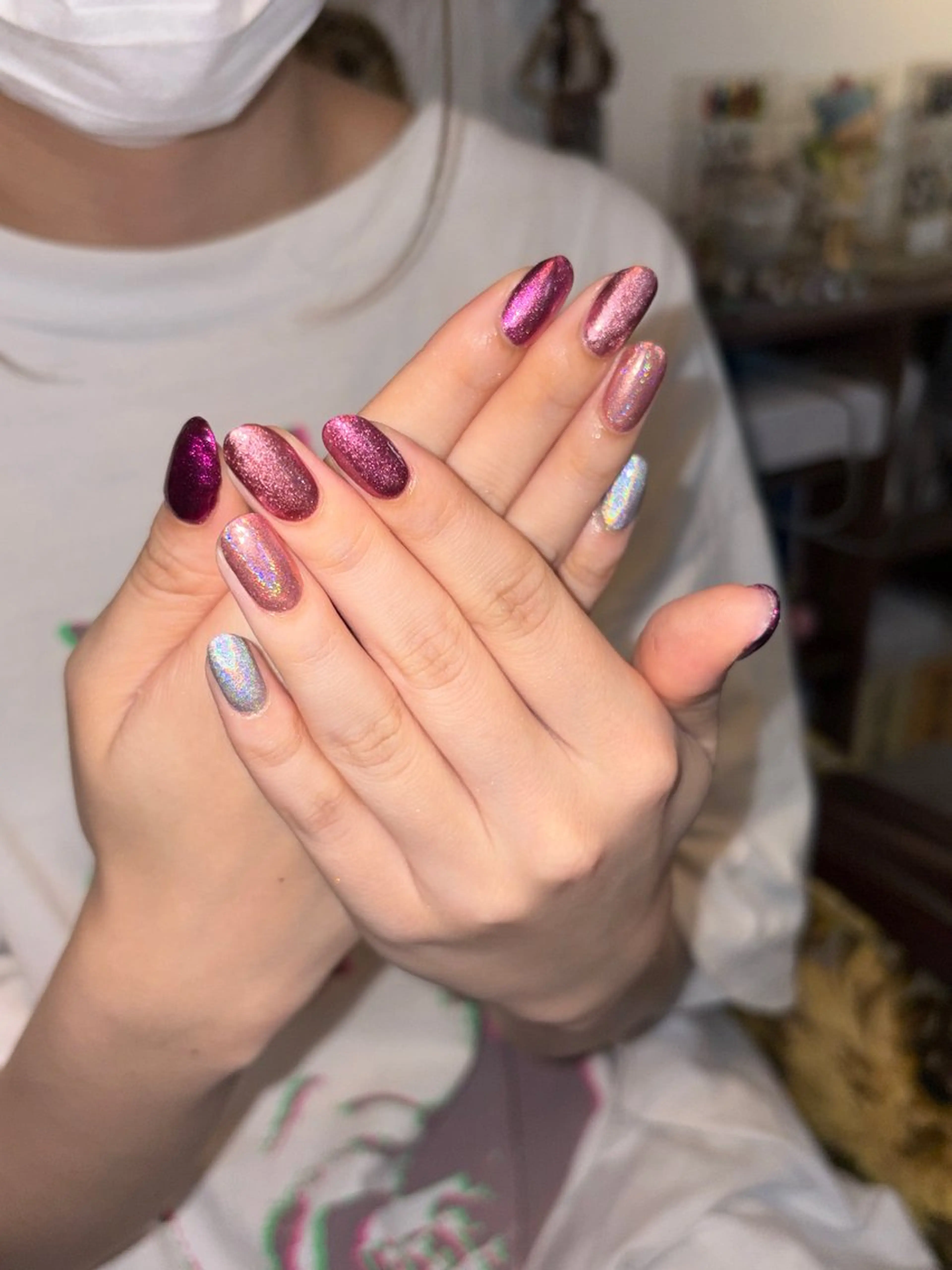 ネイル ミラーネイル ＊爪神＊ 珠裕‪ miyuのネイルデザイン