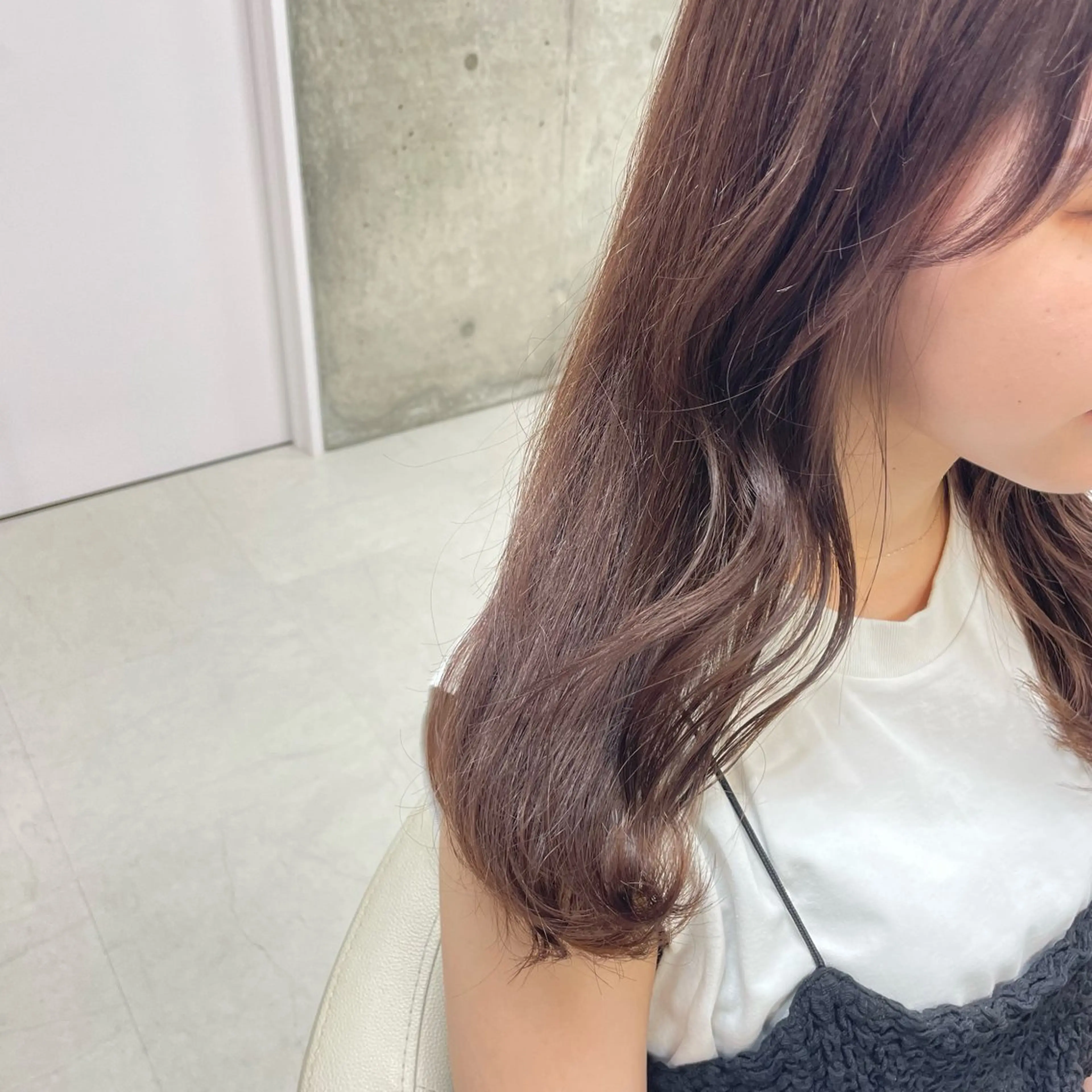 ロング カラー カット ヘアカラー トリートメント 坂本 沙也加のヘアスタイル