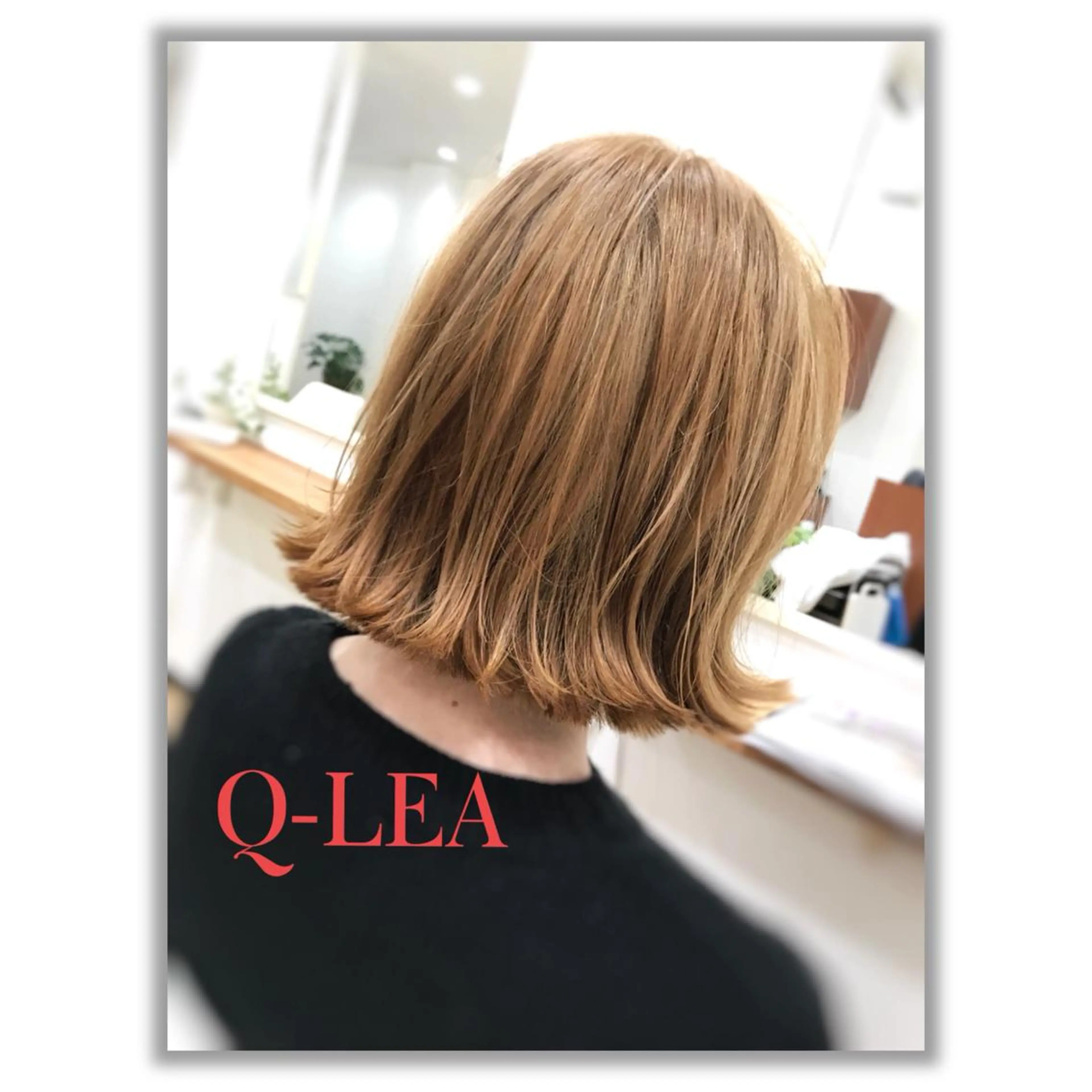 ミディアム カラー ベージュカラー ダブルカラー Q-LEA 四条大宮 クリアのマツエク・マツパデザイン