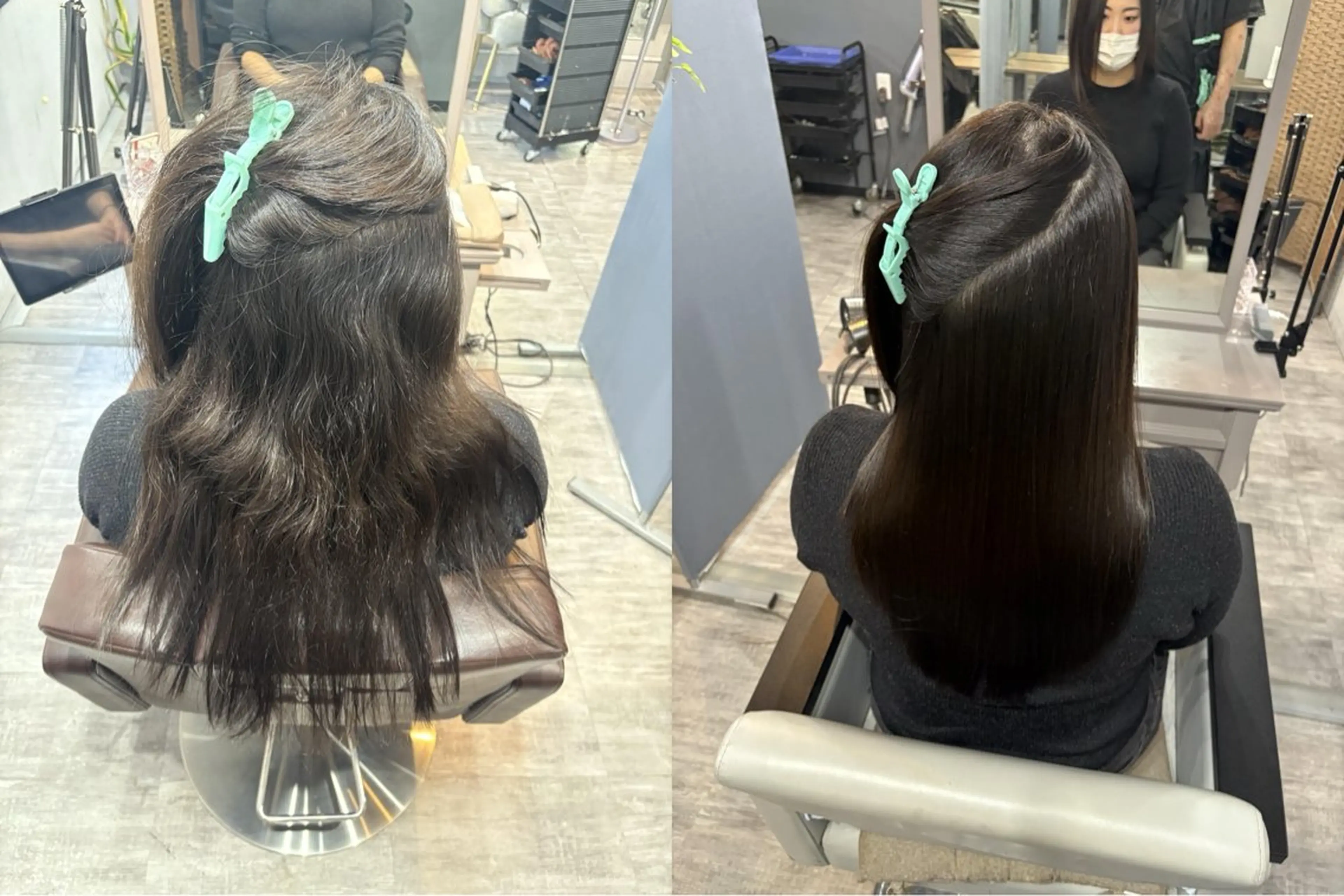 ロング 縮毛矯正 トリートメント Sherry大国町所属・髪質改善×縮毛矯正 ×艶カラーNAOのヘアスタイル