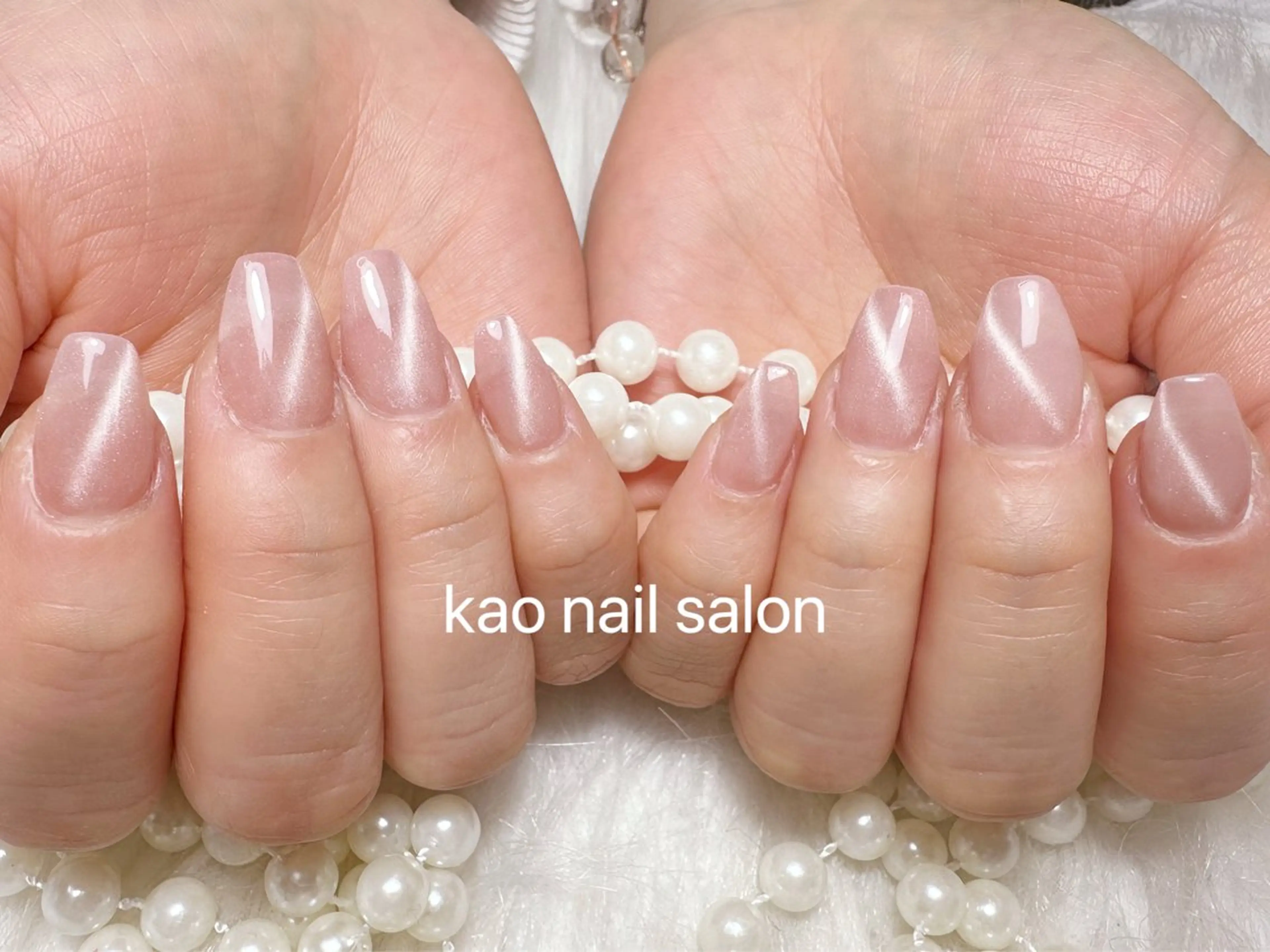 ネイル ハンドネイル kao nail マグネット/長さだしのネイルデザイン