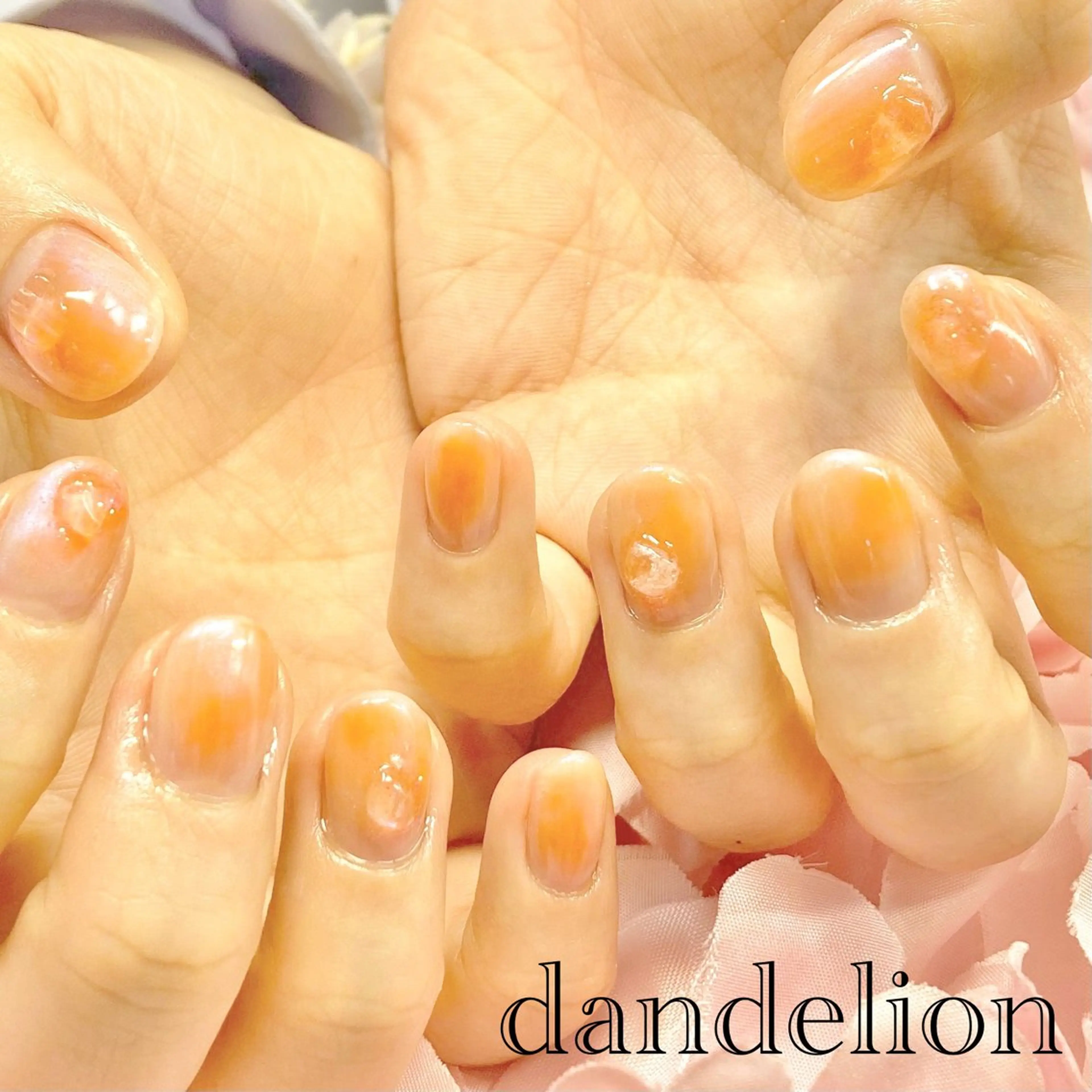 ネイル ハンドネイル ハンドケア dandelion ダンデライオンのネイルデザイン