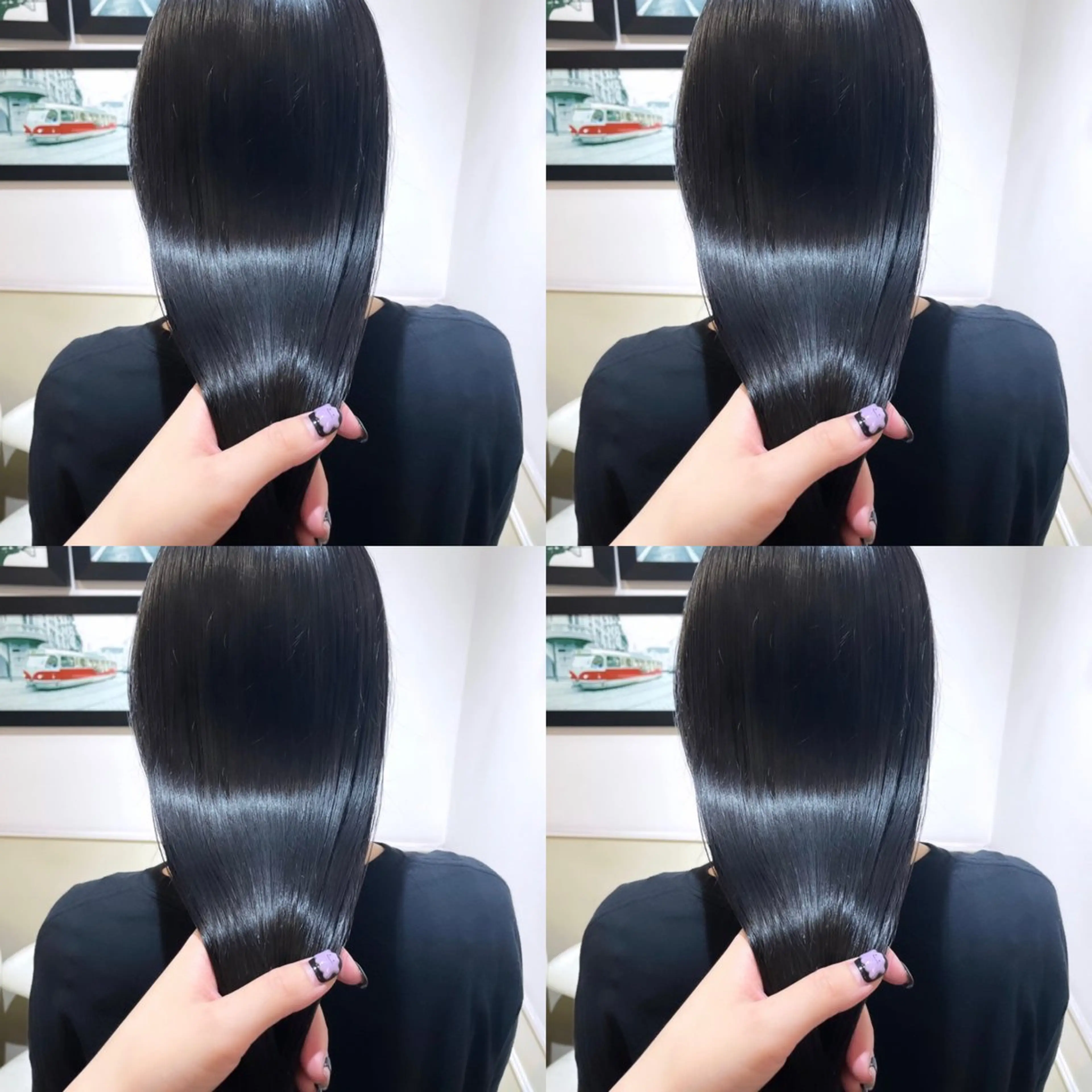 セミロング カラー レイヤーカット/ 縮毛矯正🇰🇷早坂のヘアスタイル