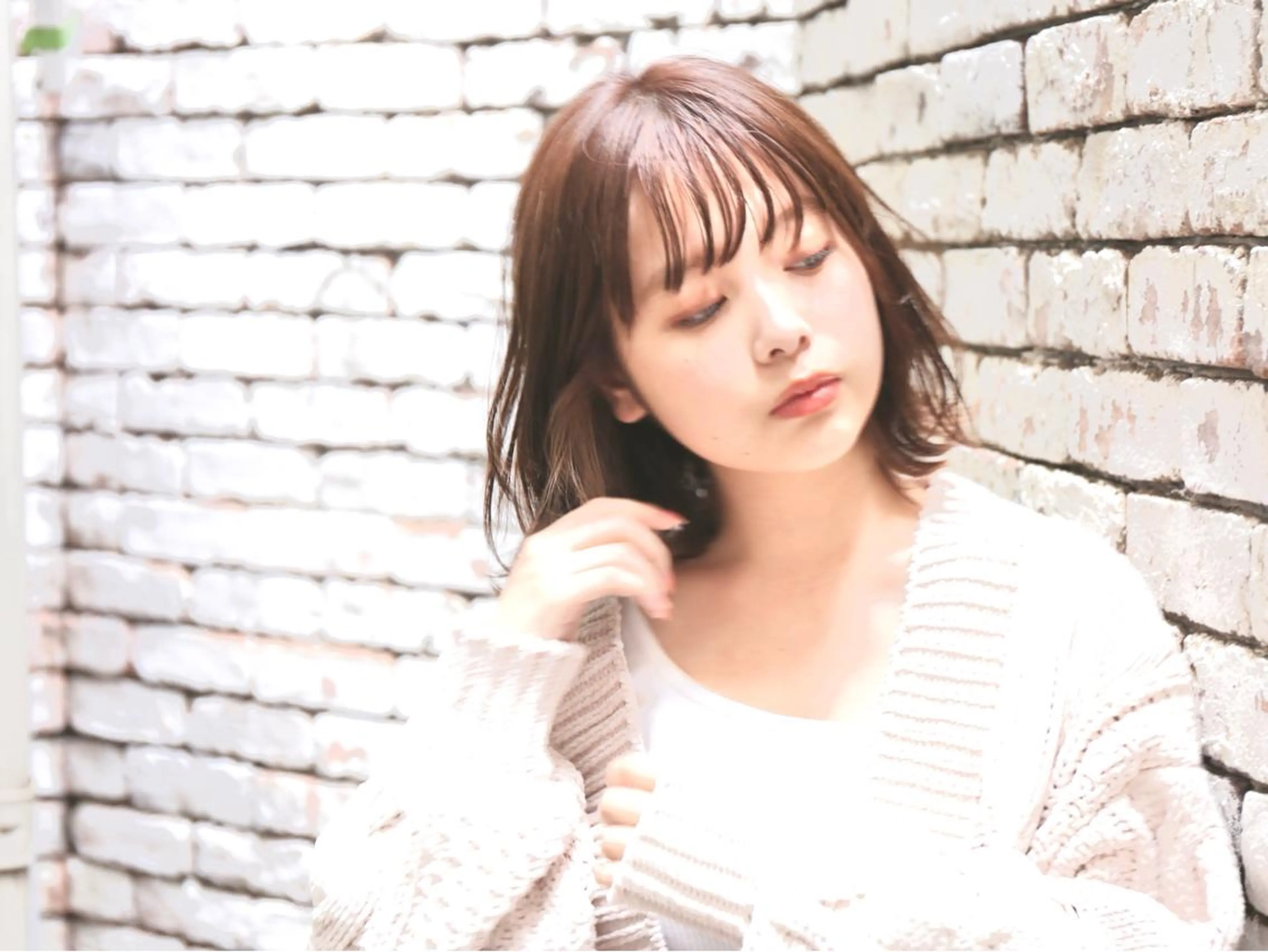 ミディアム カット ヘアカラー 🔷ブリーチバレイヤ ージュ🔷飯野達也のヘアスタイル